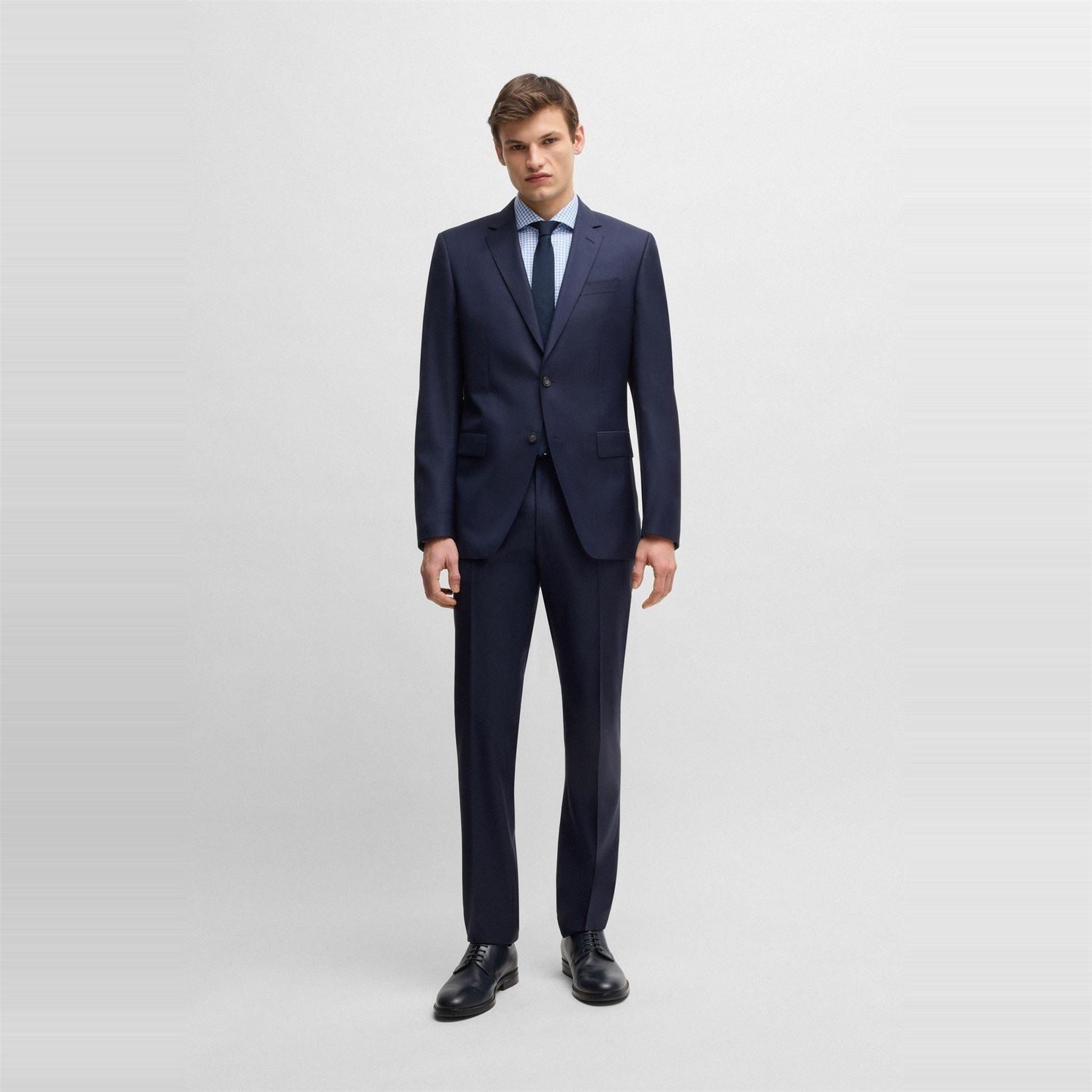 Boss Hbb Hhank Spread C1 Plain Long Sleeve Shirt