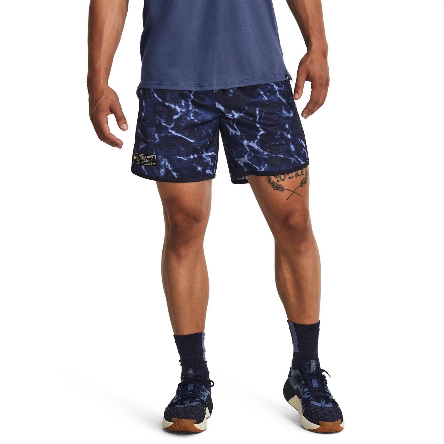 Under Armour Mens Armour Pjt Rock Mesh Shorts Pt Gym Shorts