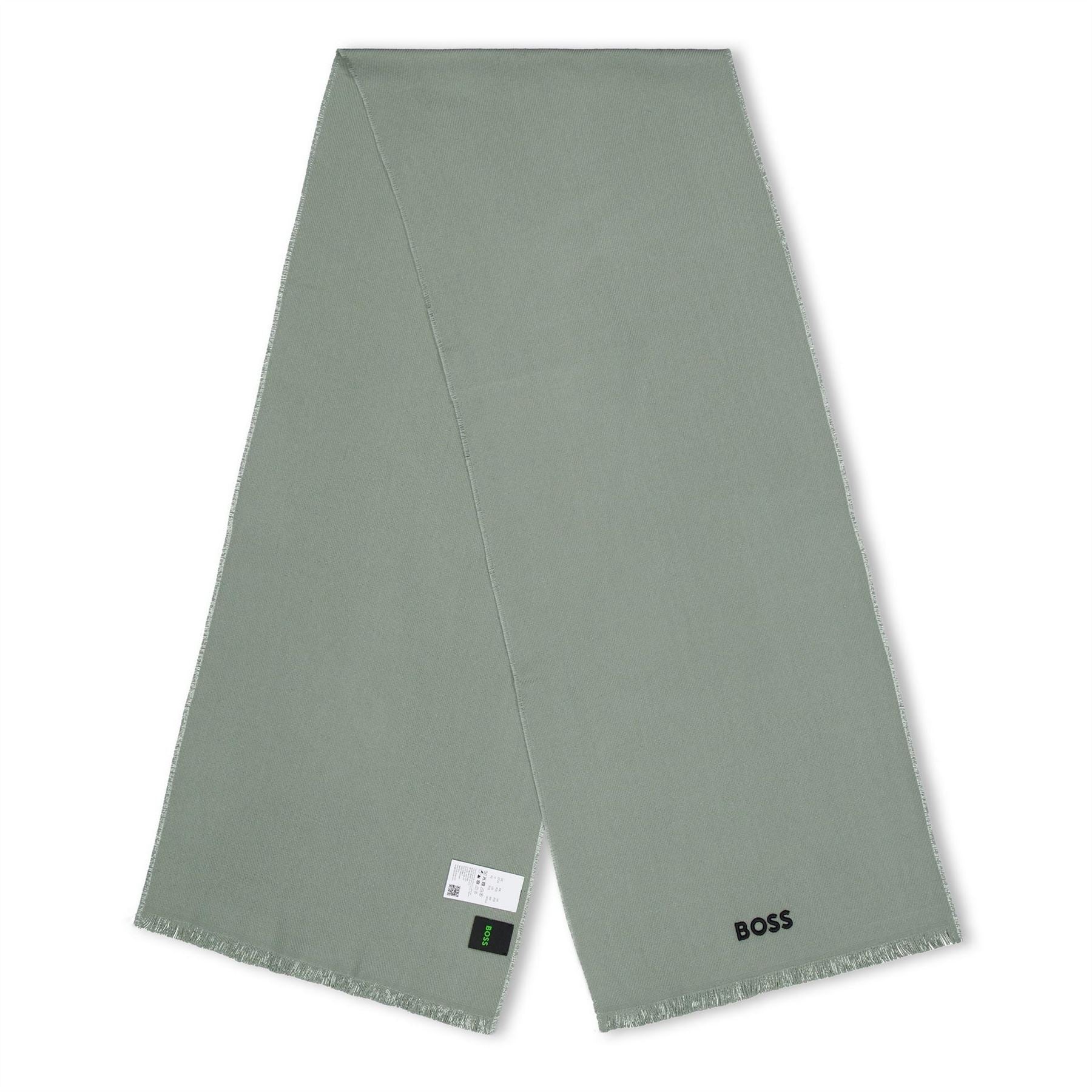 Boss Solid Oblong Scarf with Logo