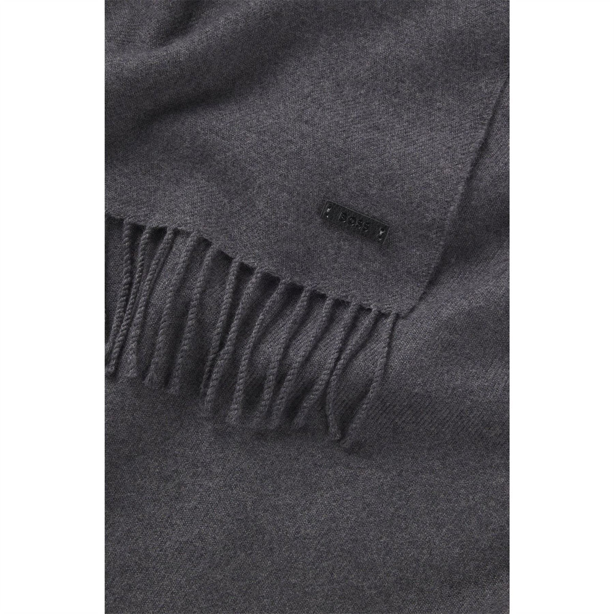 Boss Knitted Scarf With Logo Detail (naster)