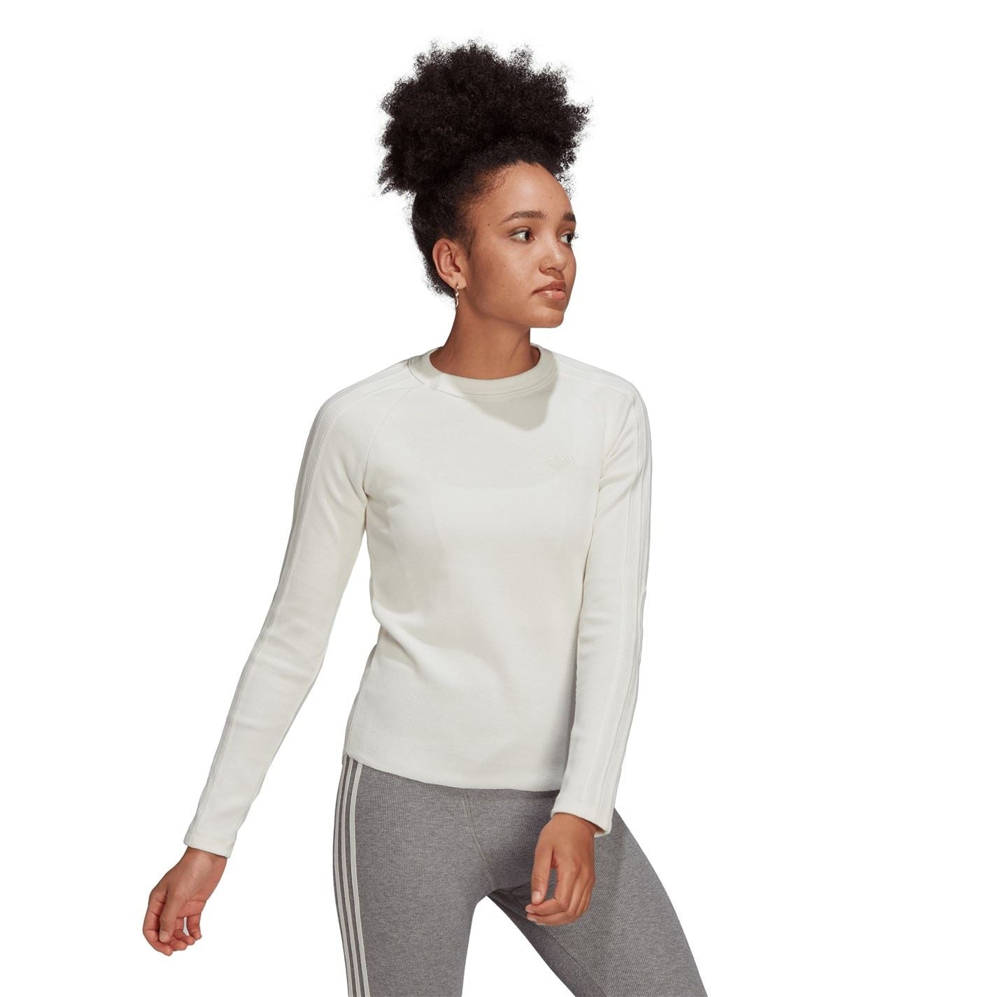 adidas Originals Waffle Crew Neck Long Sleeve T-Shirt