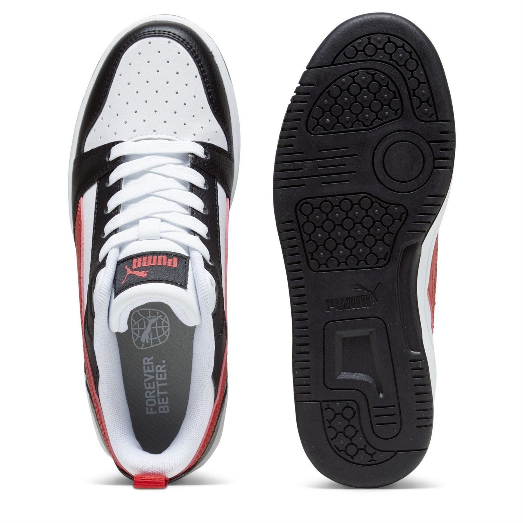Puma Kids Rebound Lo Jr High Top Trainers