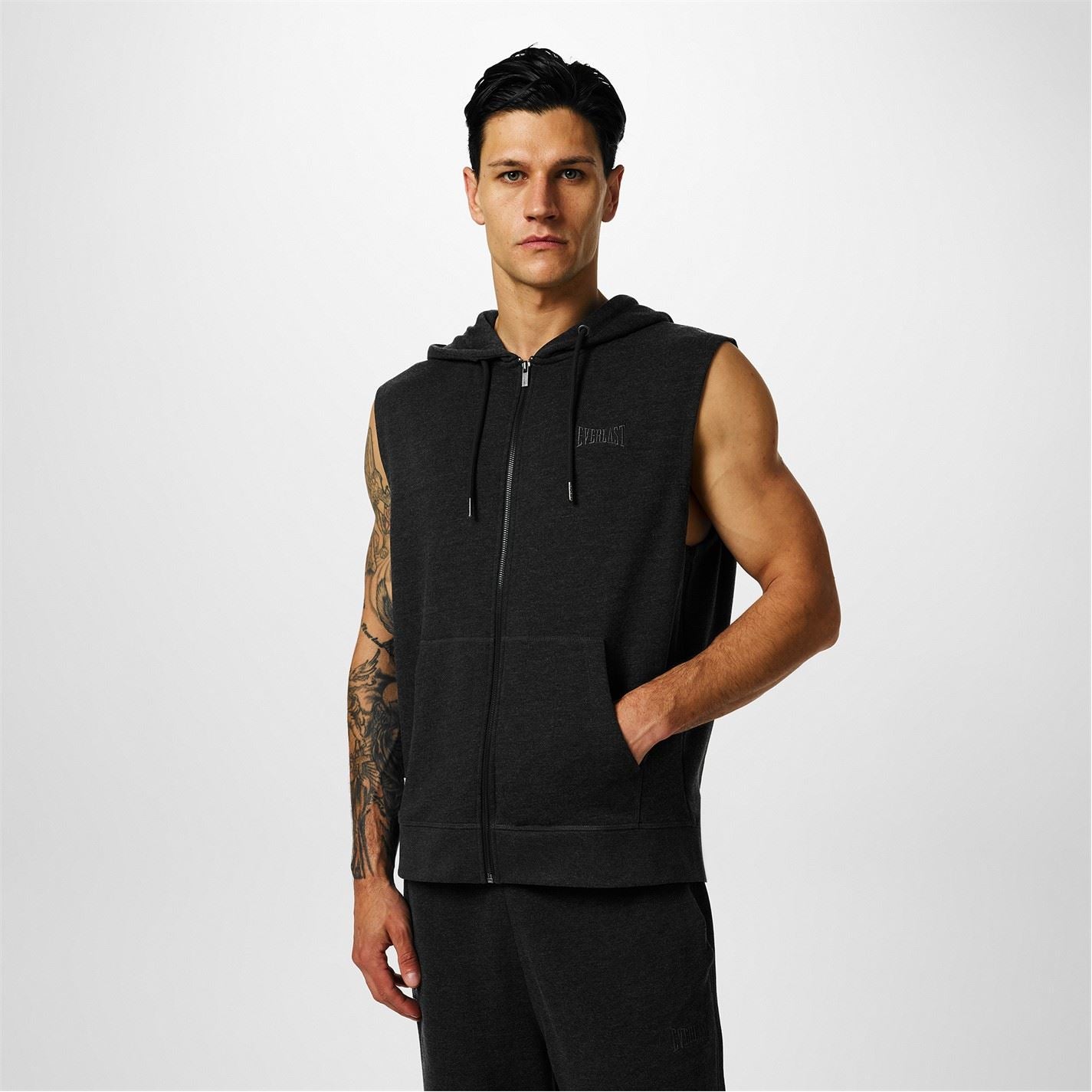 Everlast Mens Box Sleeveless Hoodie