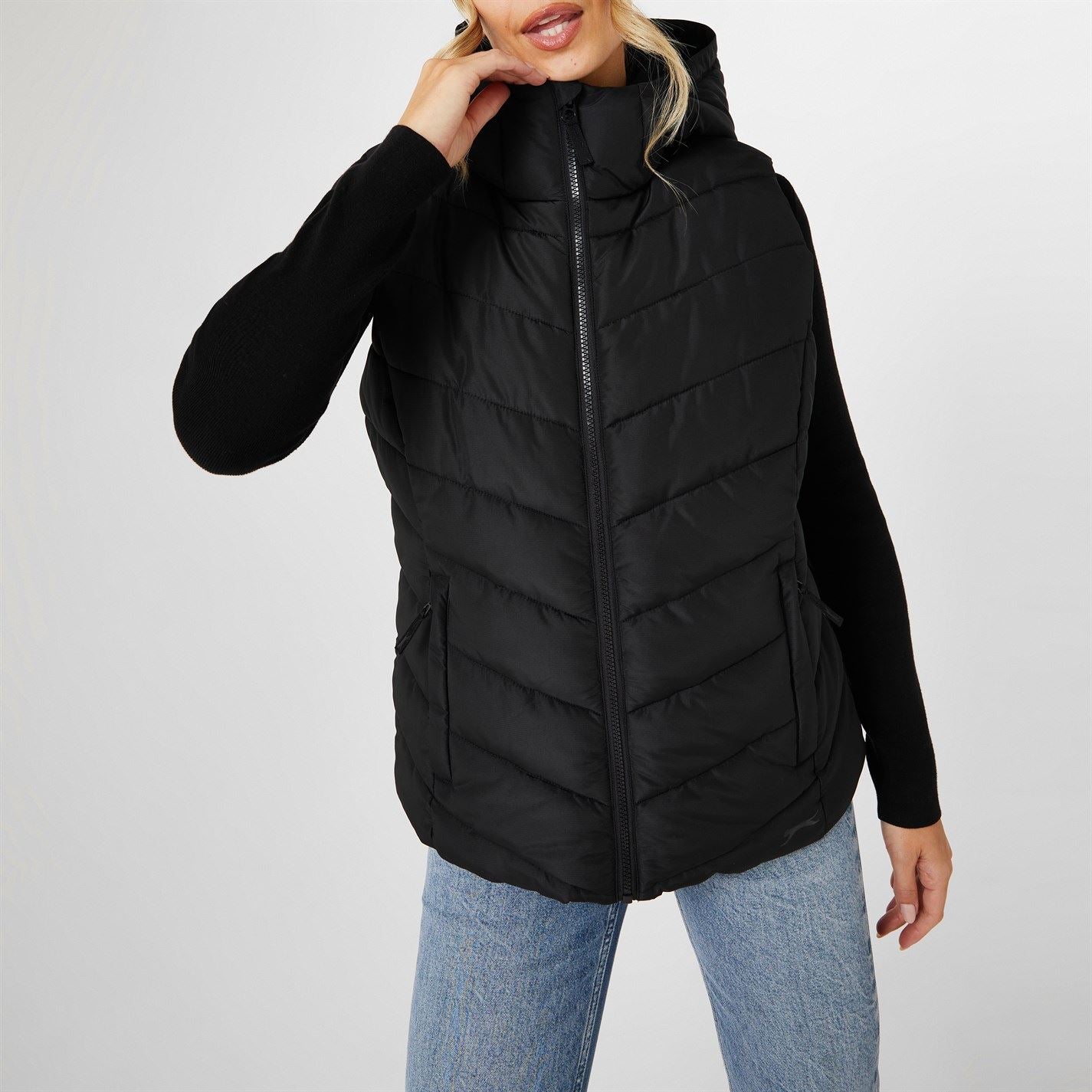 Slazenger Womens Padded Gilet With Fleece Lining