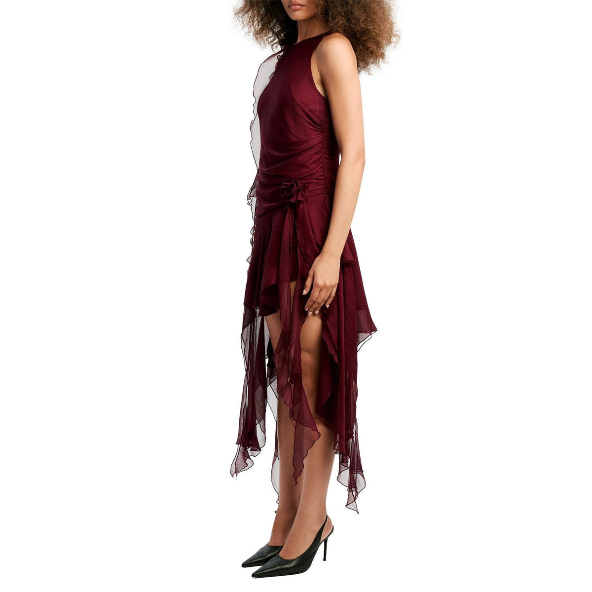 Bardot Ivana High Low Midi Bodycon Dress