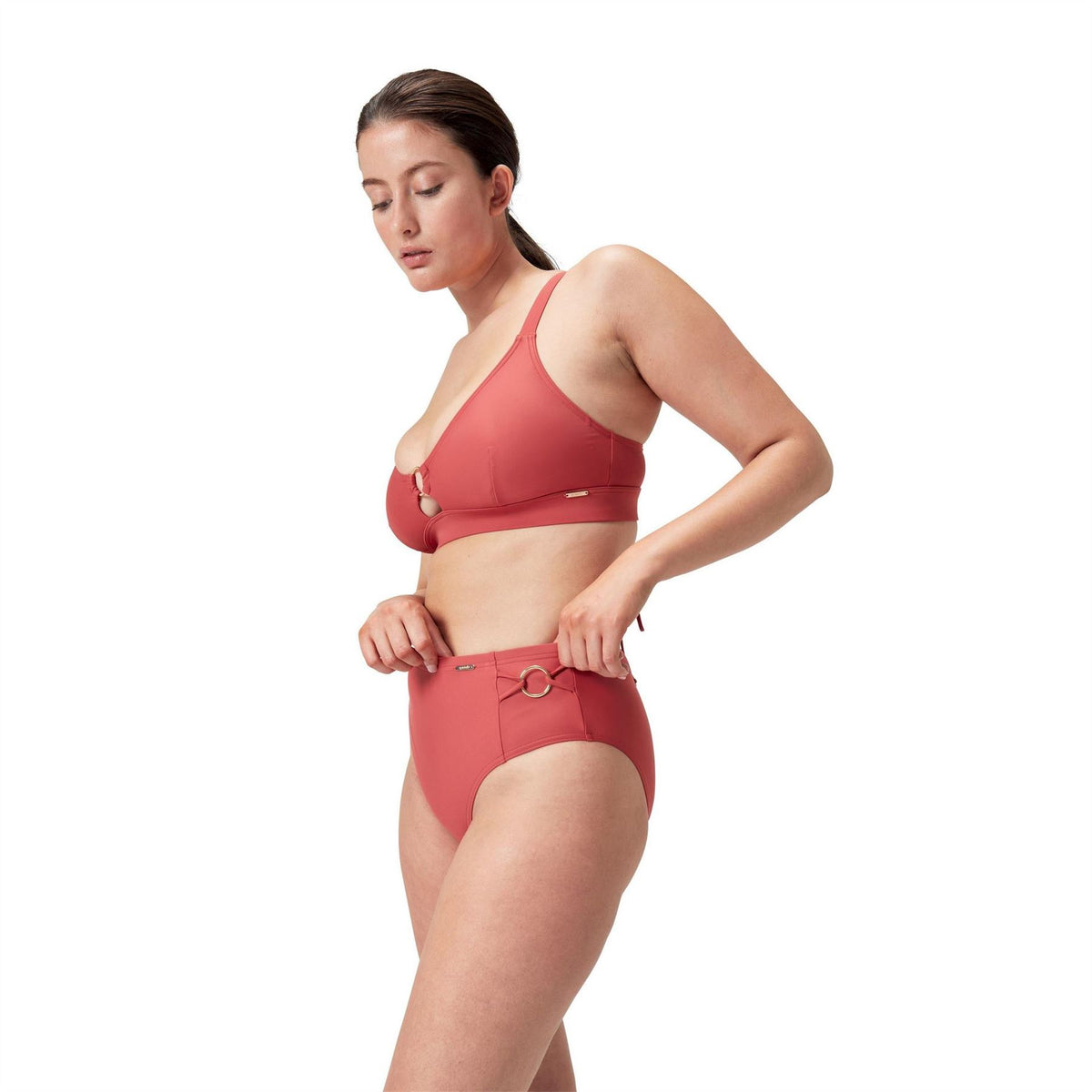 Speedo Shaping High Waisted Performance Bikini Bottom