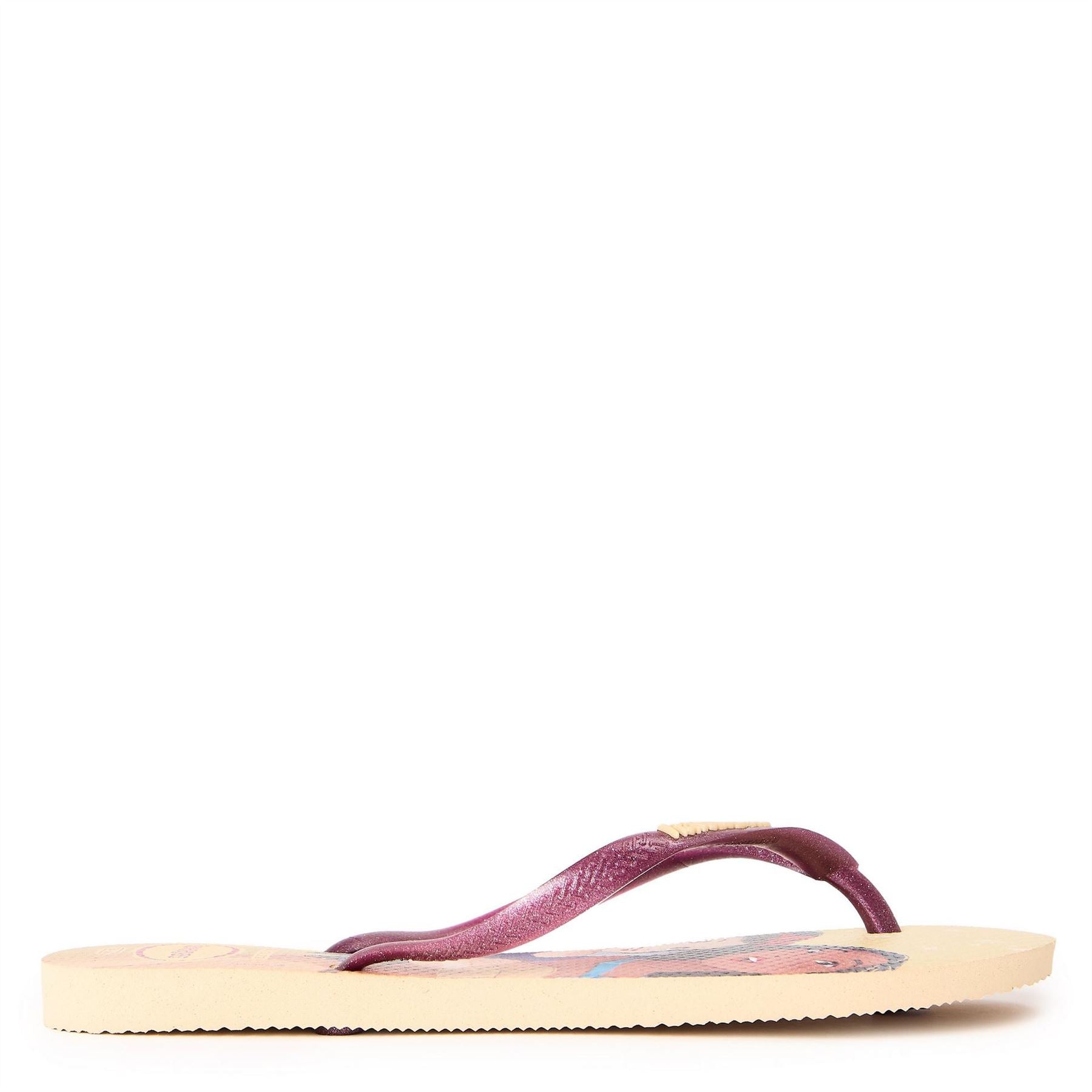 Havaianas Womens Hav. Kids Slim Princess Beige 35 36 Flip Flops