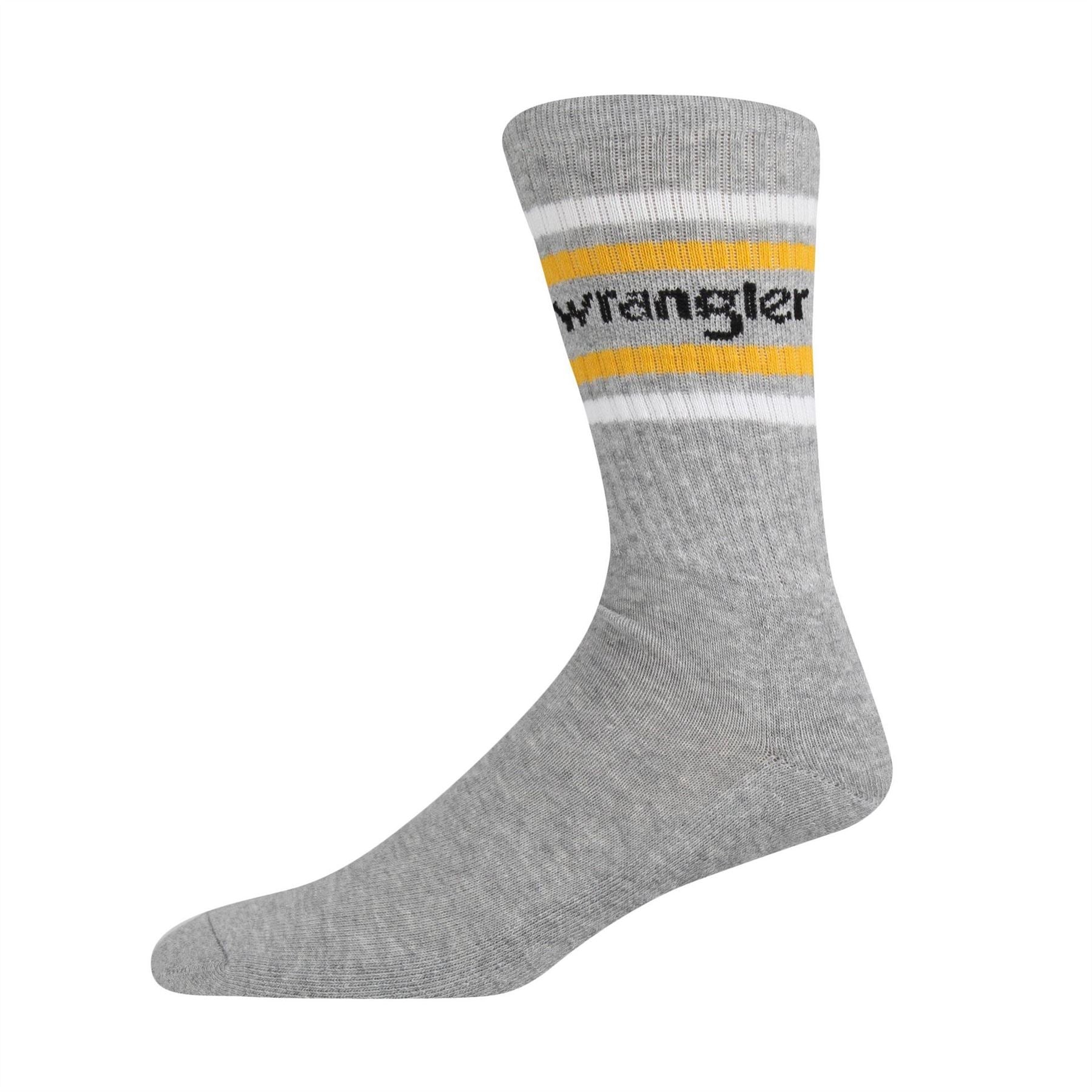 Wrangler 3 Pack Malm Lettering Crew Socks