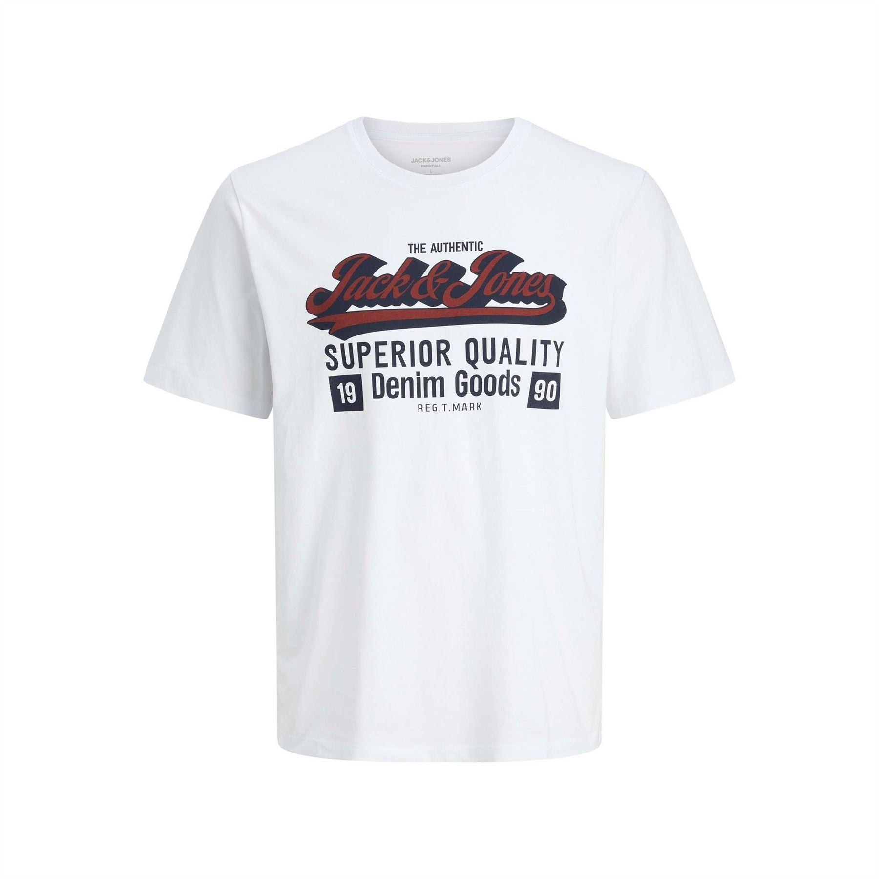 Jack and Jones Mens Logo T-Shirt Plus Size