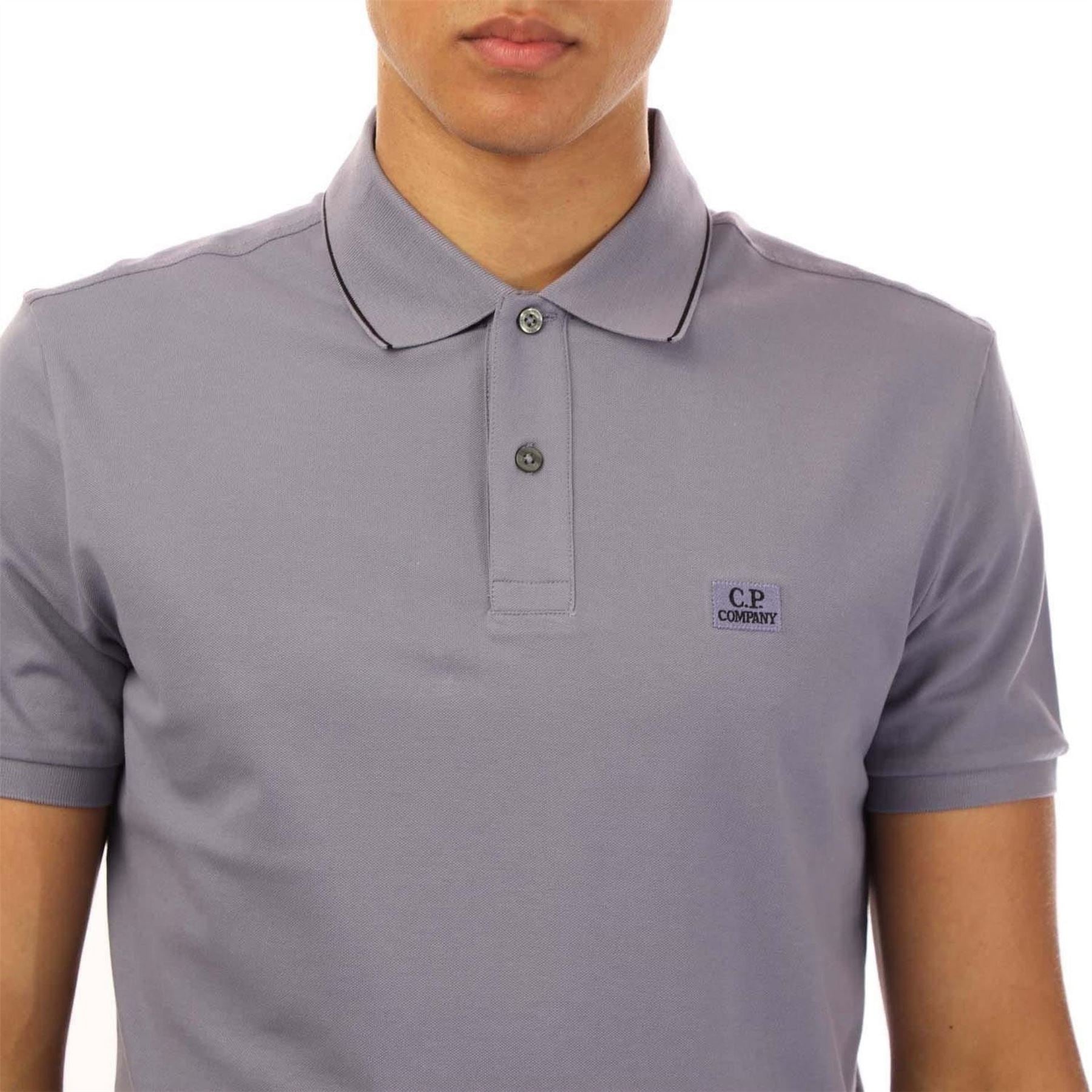 CP Company Piquet Logo Polo Shirt