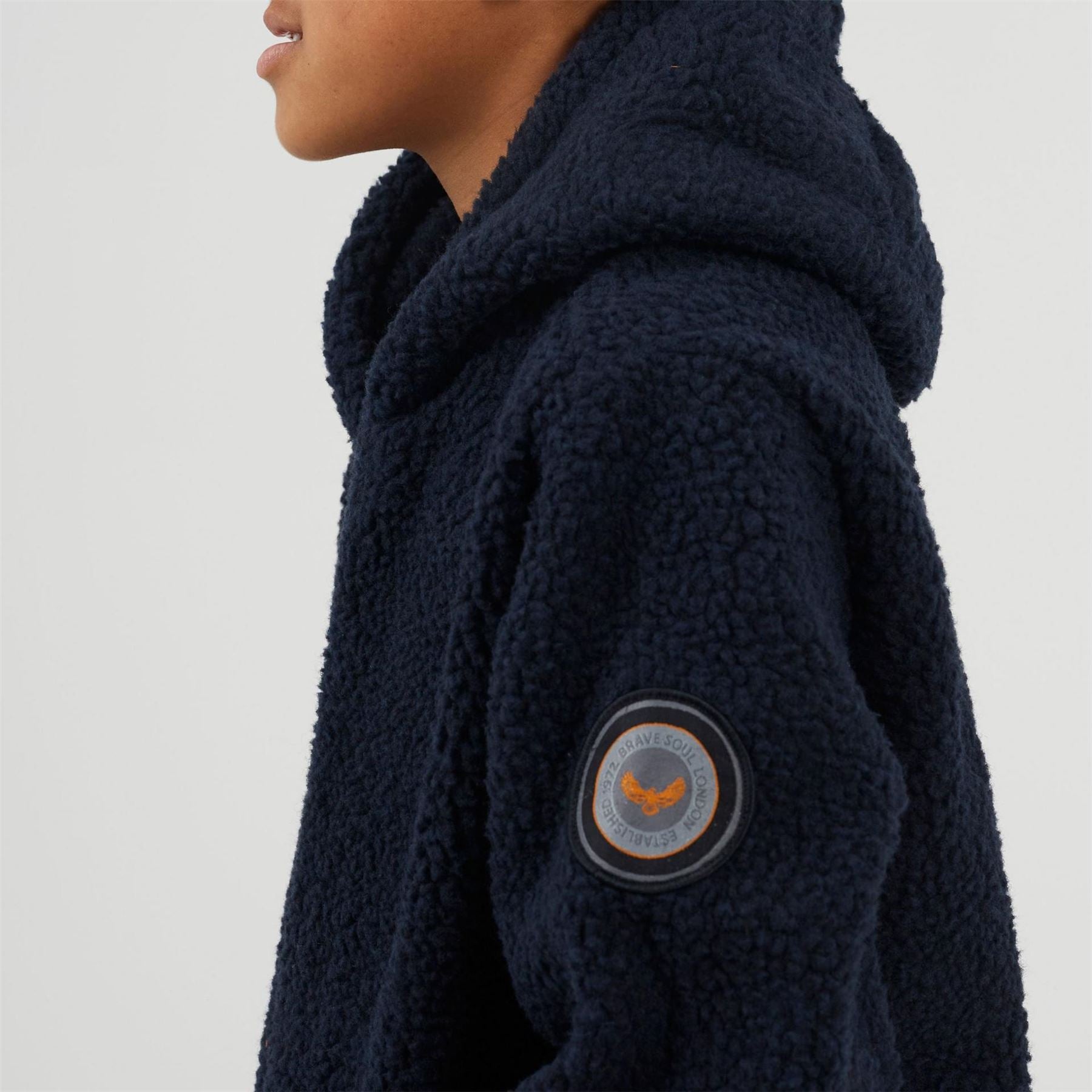 Brave Soul Kangaroo Pocket Hooded Long Sleeve Sweatshirt