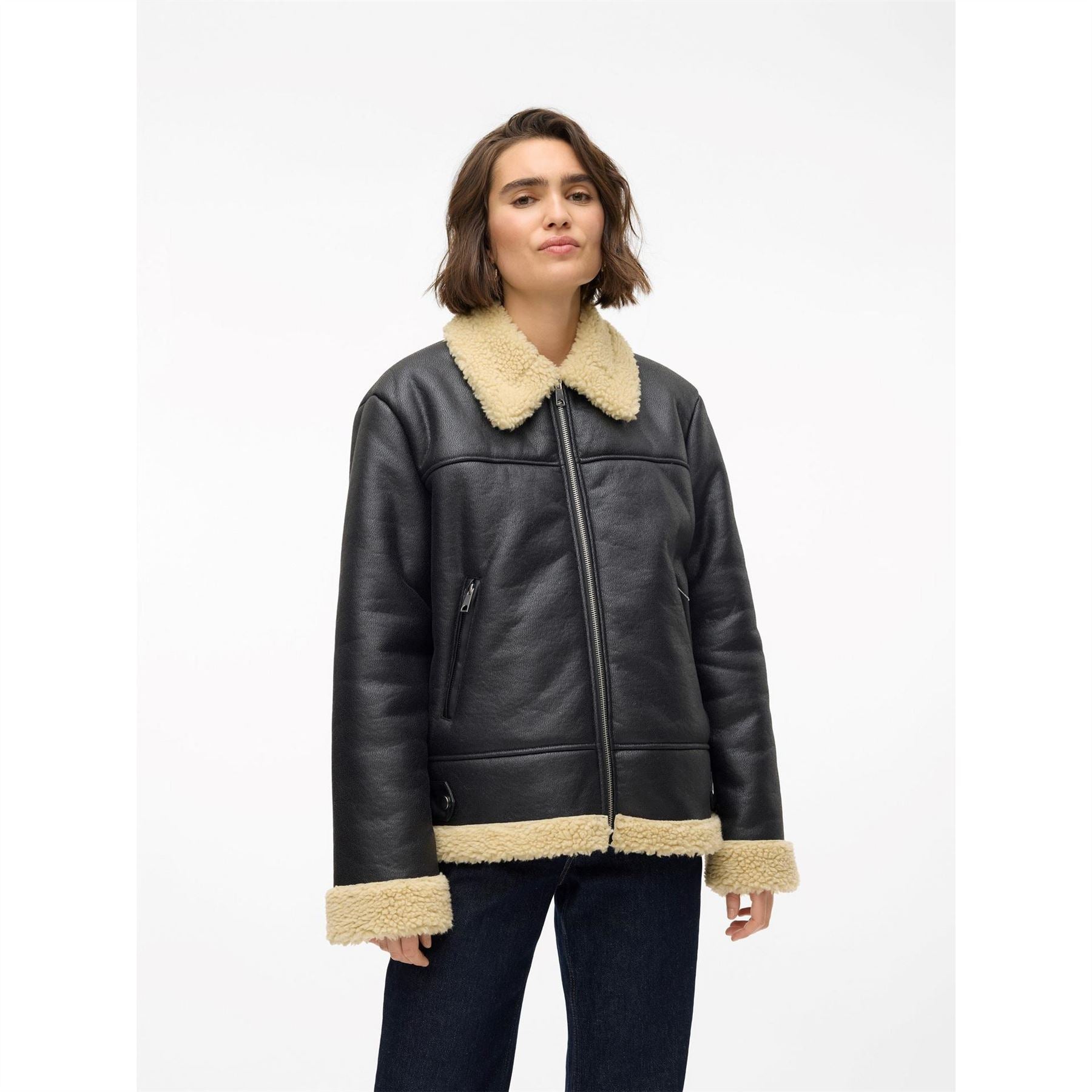 Vero Moda Kay Relaxed Fit Aviator Jacket