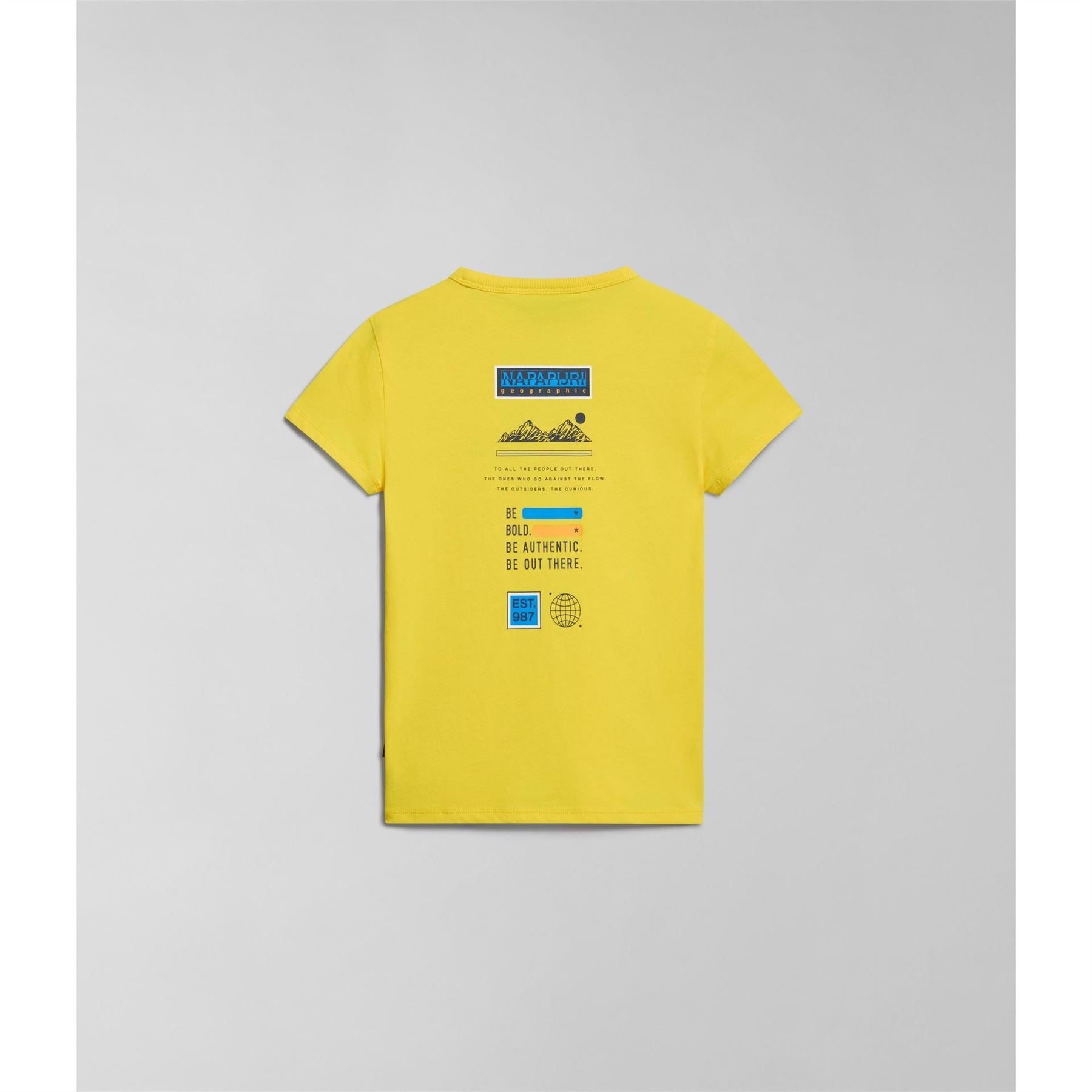 Napapijri Liard Geographic Print Crew Neck T-Shirt