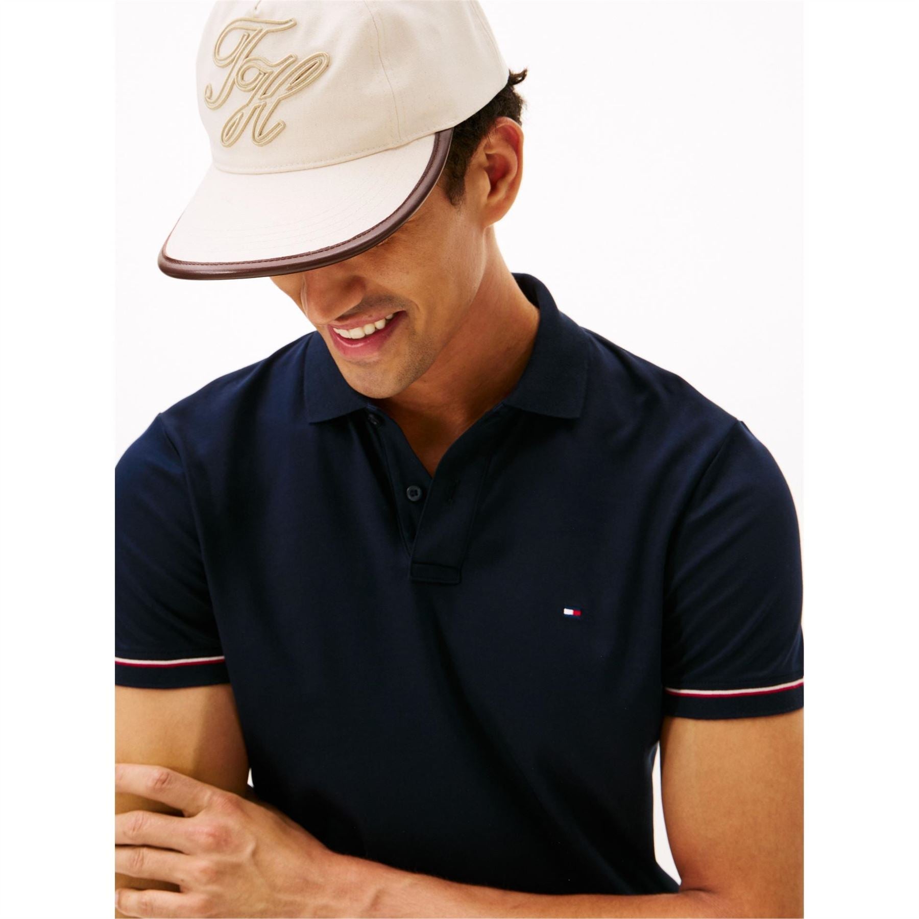 Tommy Hilfiger Liquidtip Collared Neck Short Sleeve Polo Shirt