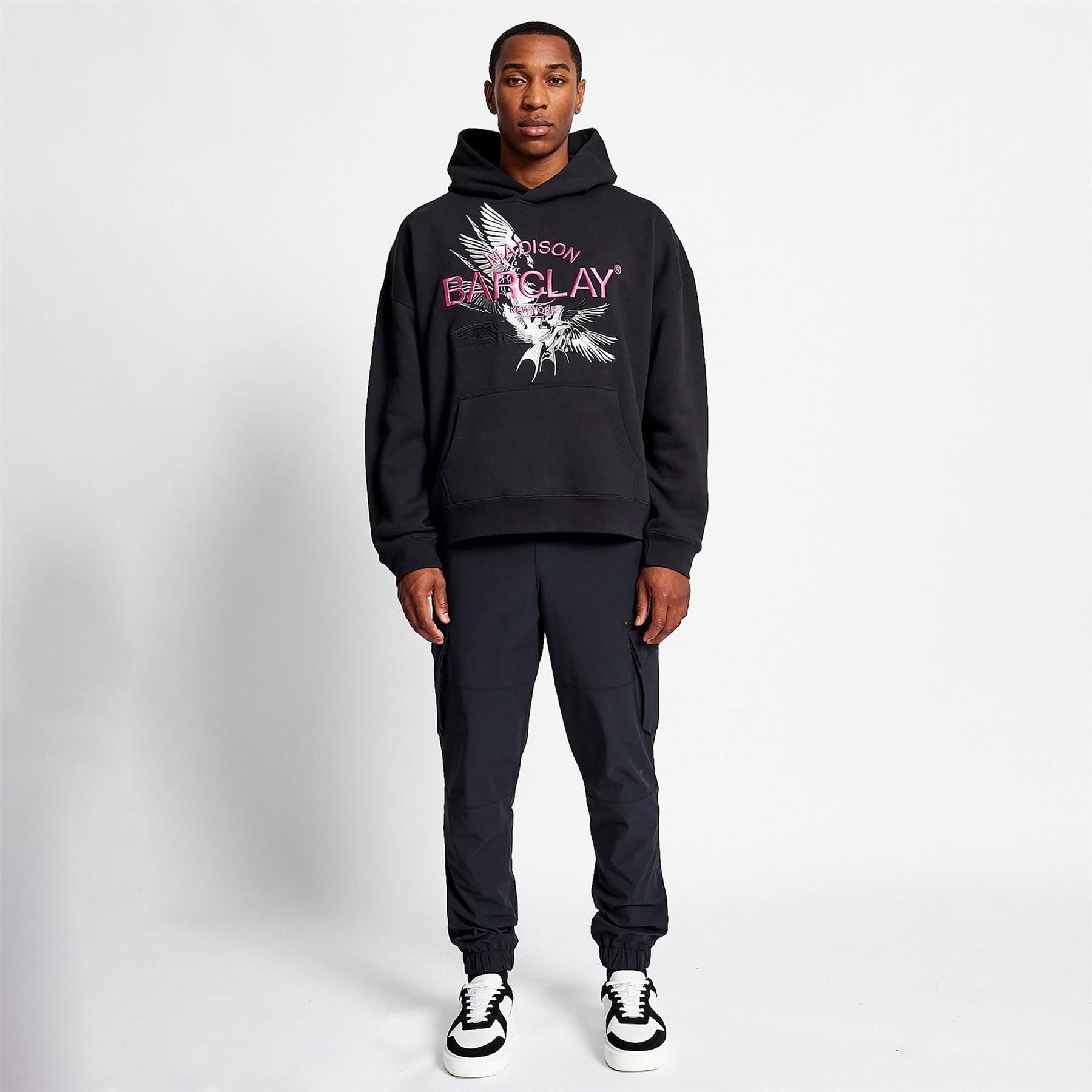 Madison Barclay Swallows Hooded Relaxed Fit Sweatshirt