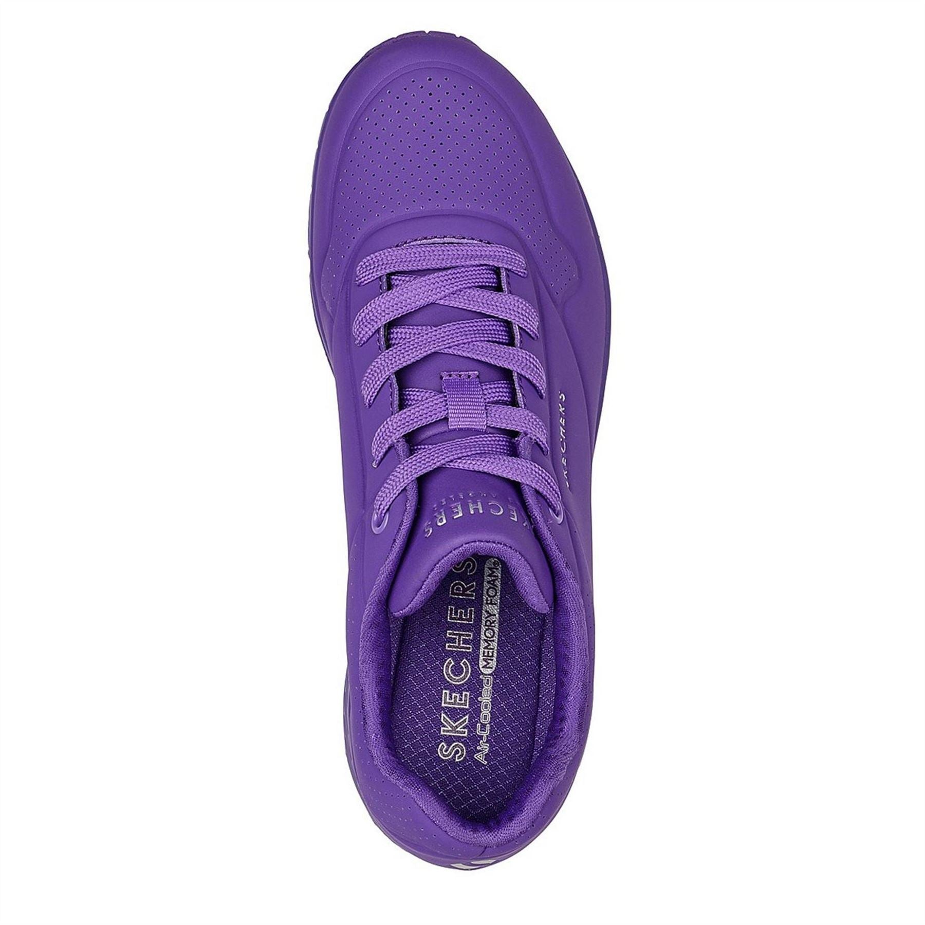 Skechers Durabuck Lace Up Classic Low Top Trainers