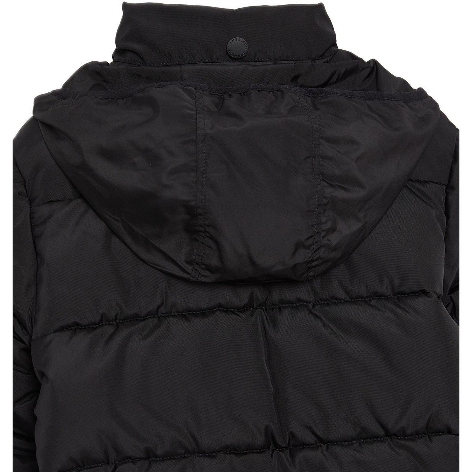 Lyle and Scott Hooded Quilted Short Puffer Jacket