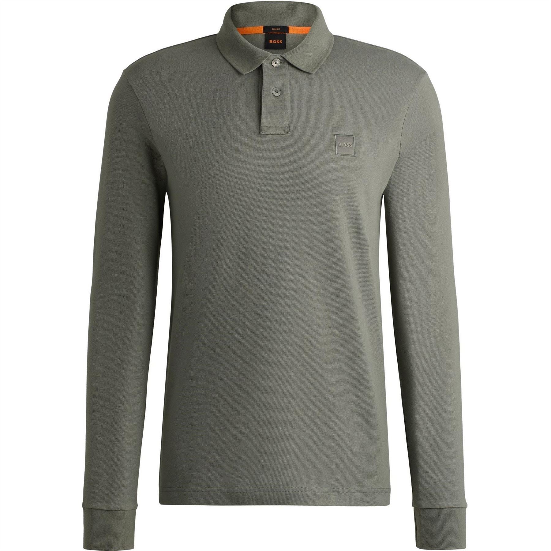 Boss BOSS ORANGE Passerby Premium Cotton Long Sleeve Polo Shirt with Logo Detail