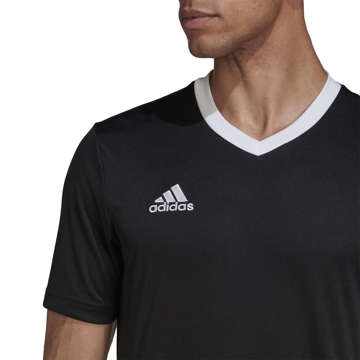 adidas Mens Entrada 22 Short Sleeve Jersey Top