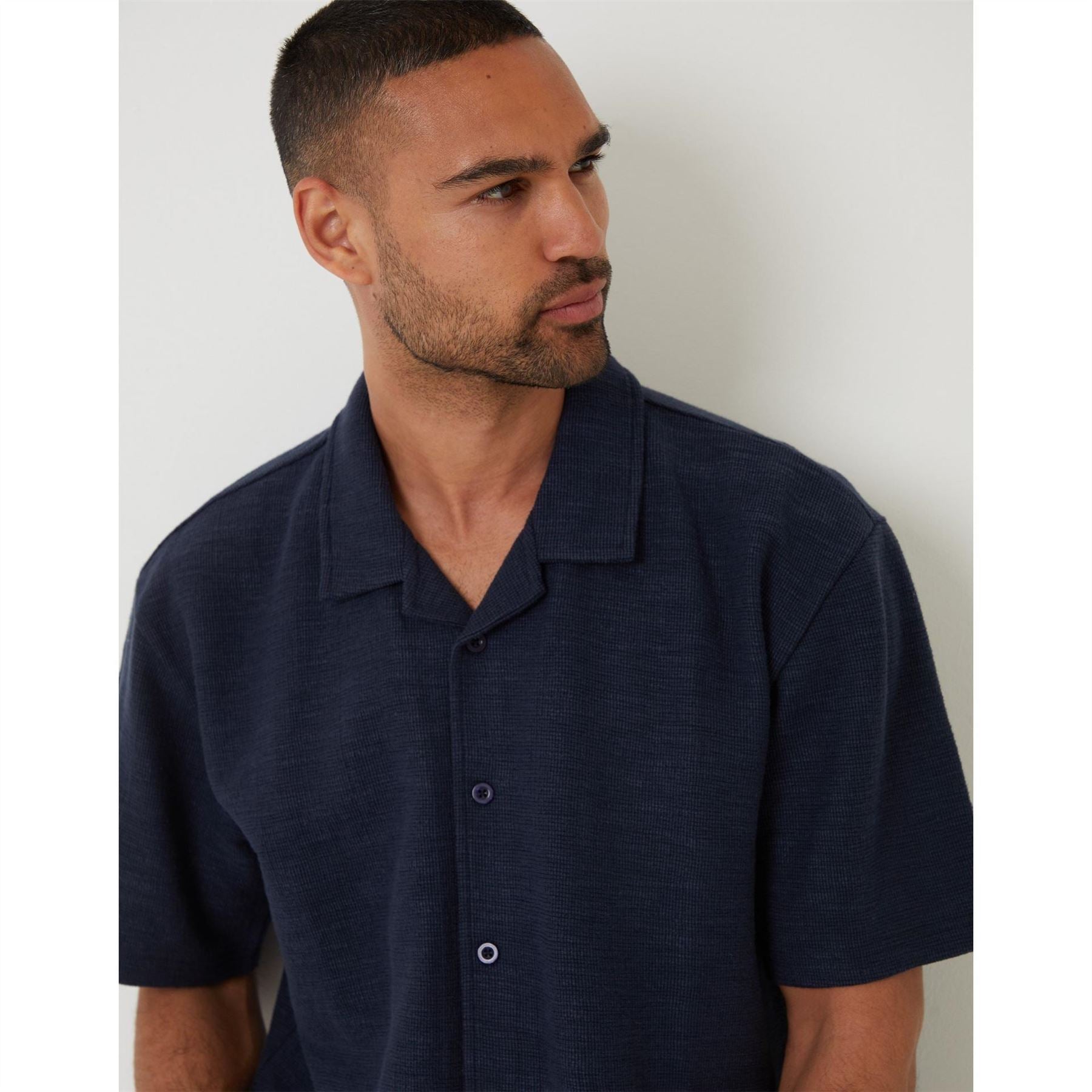Threadbare Antti Relaxed Fit Short Sleeve Shirt
