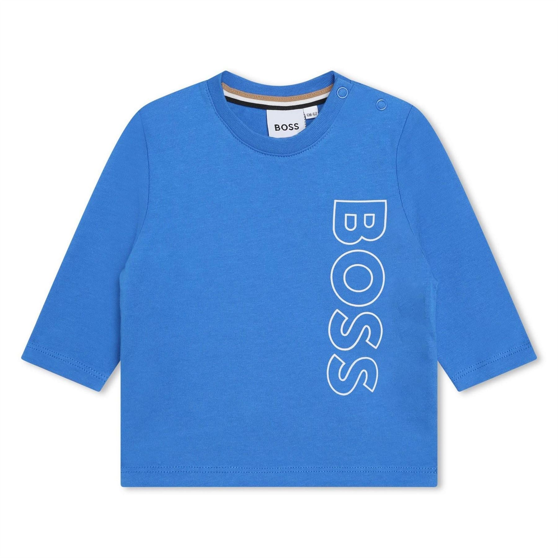 Boss Rib Crew Neck Long Sleeve Regular Fit T-Shirt
