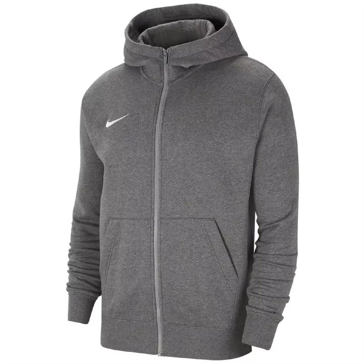 Nike Hooded Ribbed Cuff Solid Jacket with Front Zipper Pocket