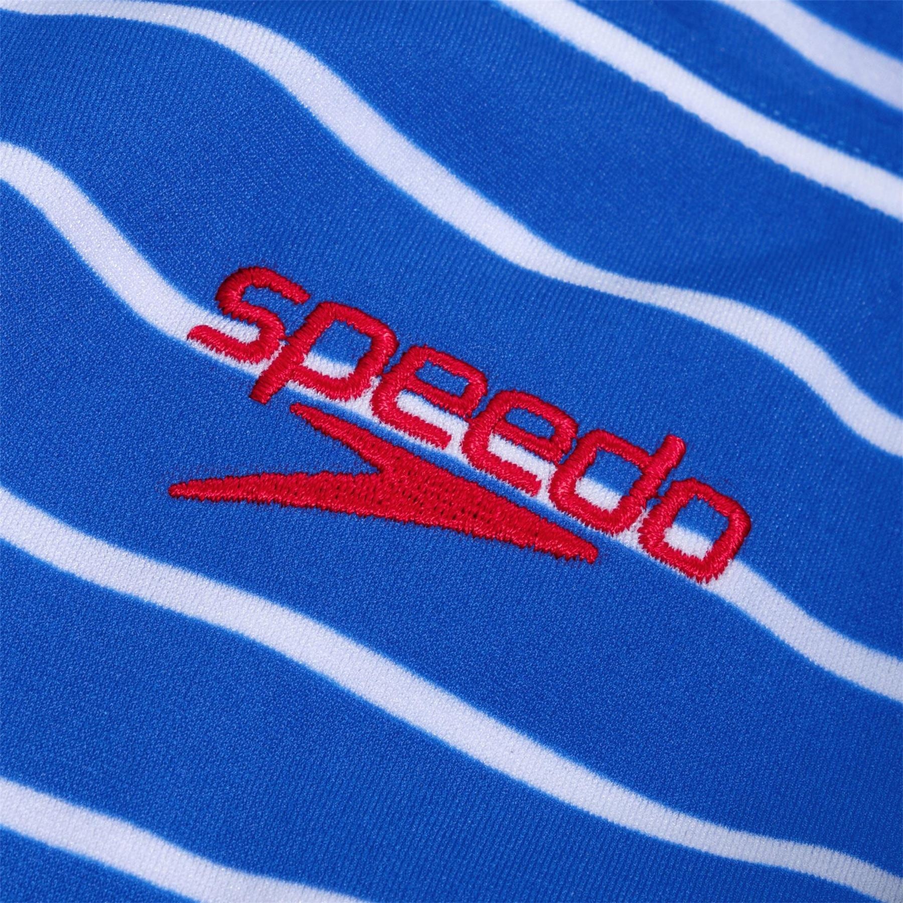 Speedo Endurance Horizontal Stripe Swimsuit