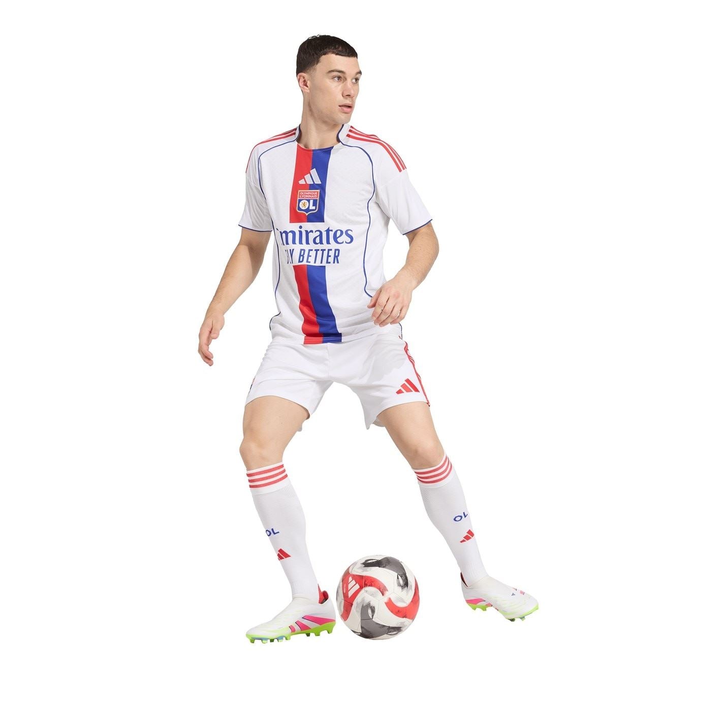 adidas Lyon Home Shirt 2025 2026 Adults