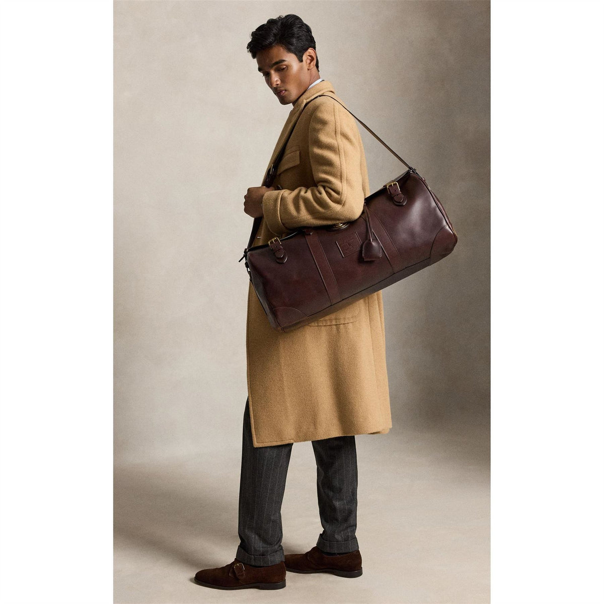 Polo Ralph Lauren Lock Leather Large Duffel Bag