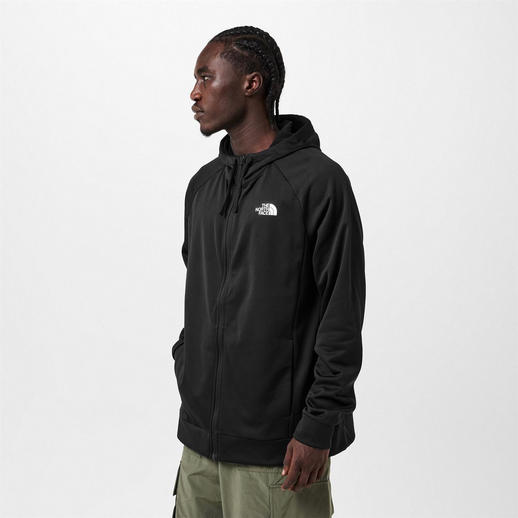The North Face Reaxion 2.0 Hooded Full Zipper Ribbed Cuff Sweat Jacket
