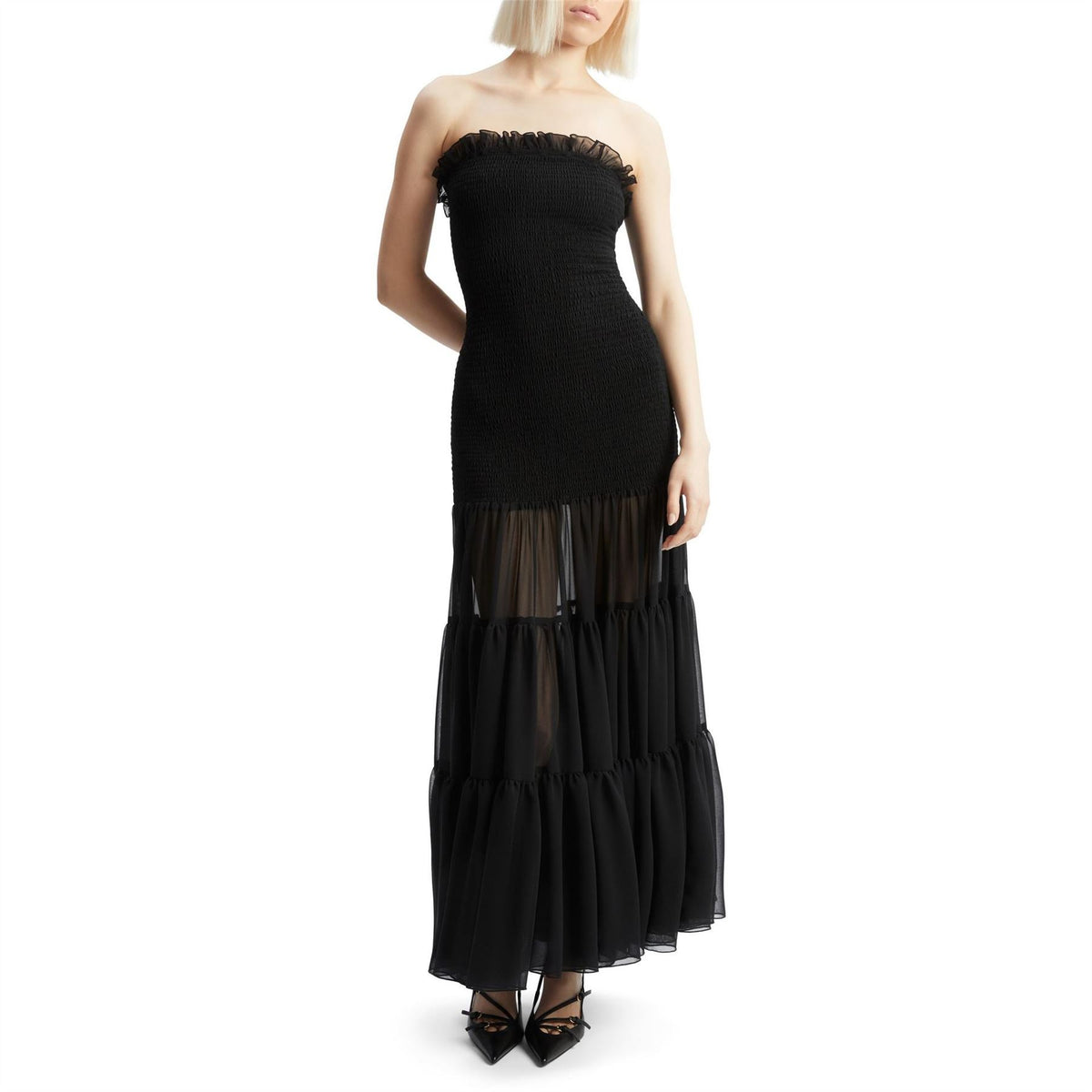 Bardot Maxi Tiered Dress