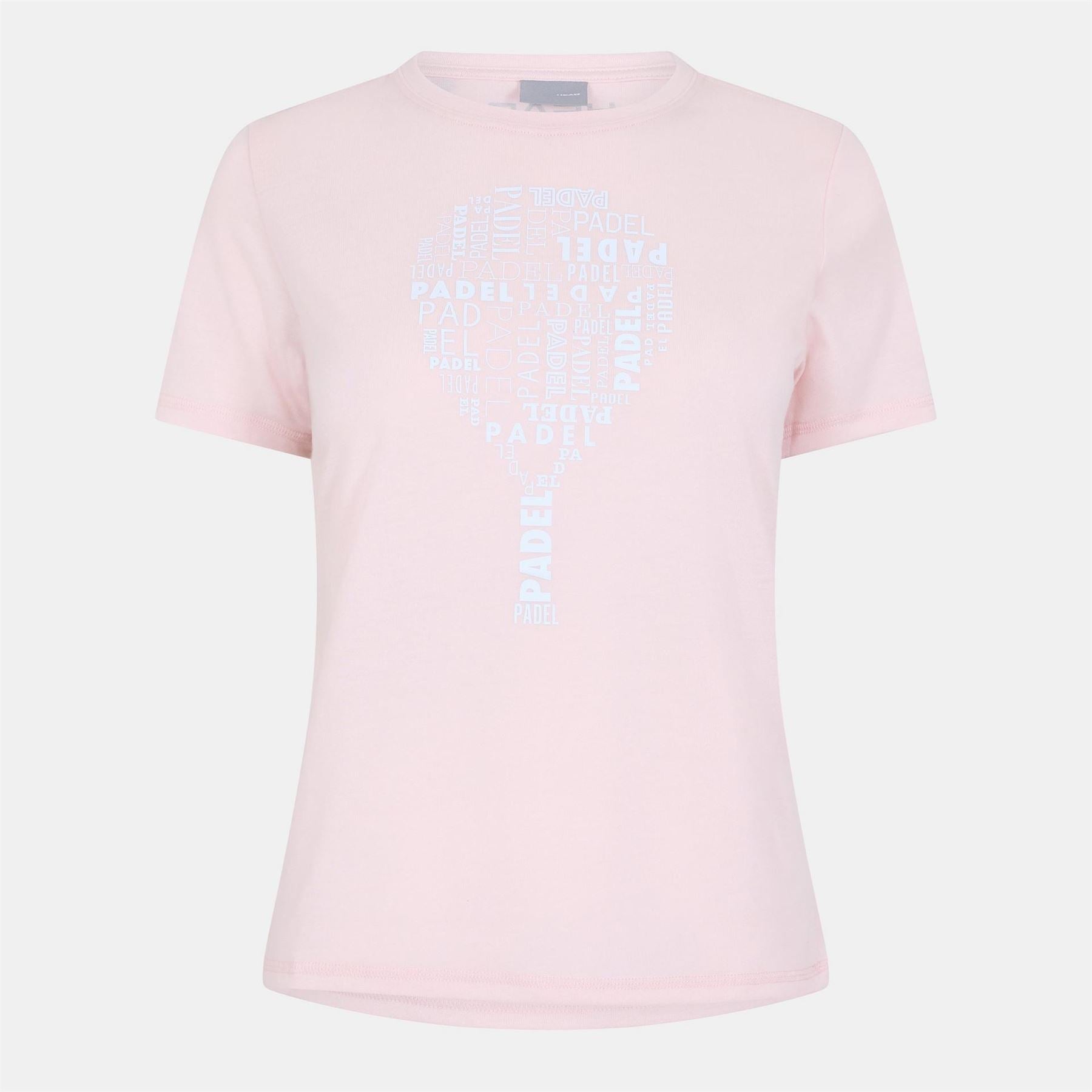 HEAD Padel Lettering Crew Neck Short Sleeve Jersey T-Shirt