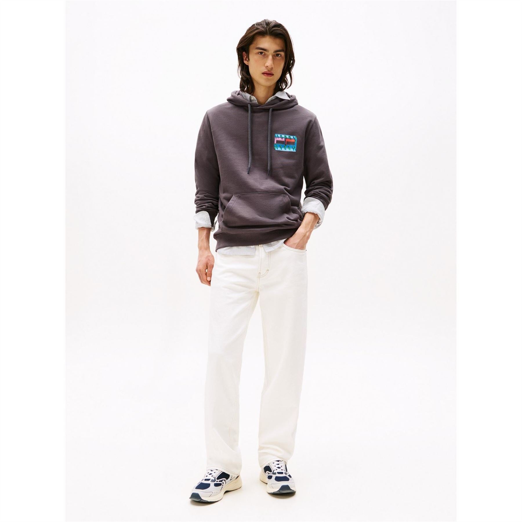 Tommy Jeans Hooded Neck Drop Shoulder Sweatshirt
