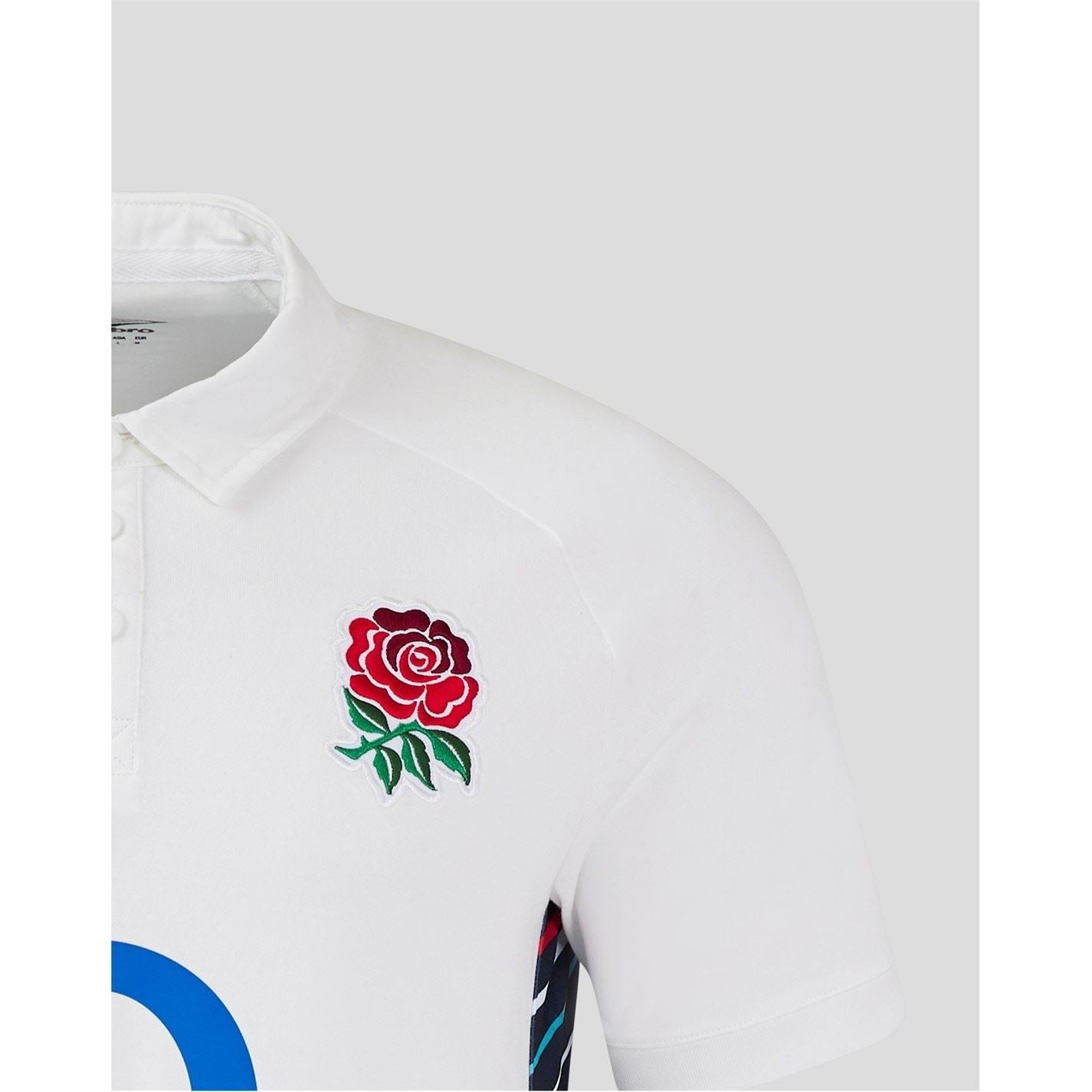 Umbro England Rugby Collar Home Shirt 2024 Adults