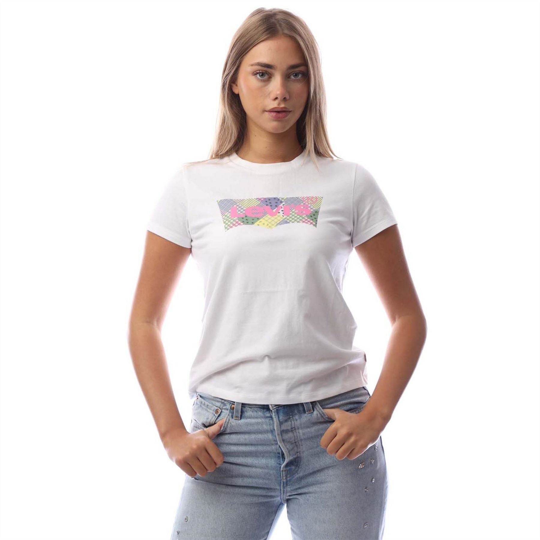 Levis The Perfect Tee 501 Quilt Bw F