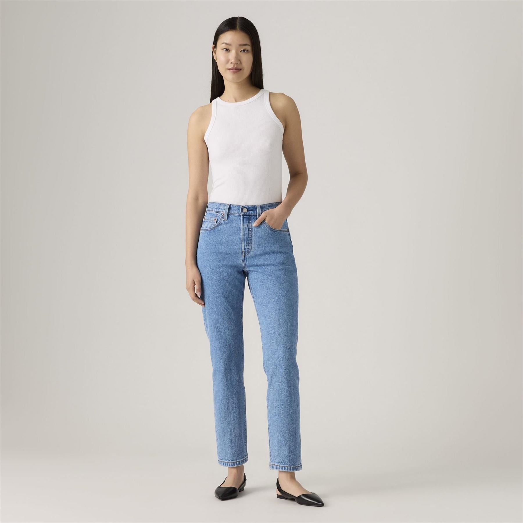 Levis 501 Crop Long Live The Queen