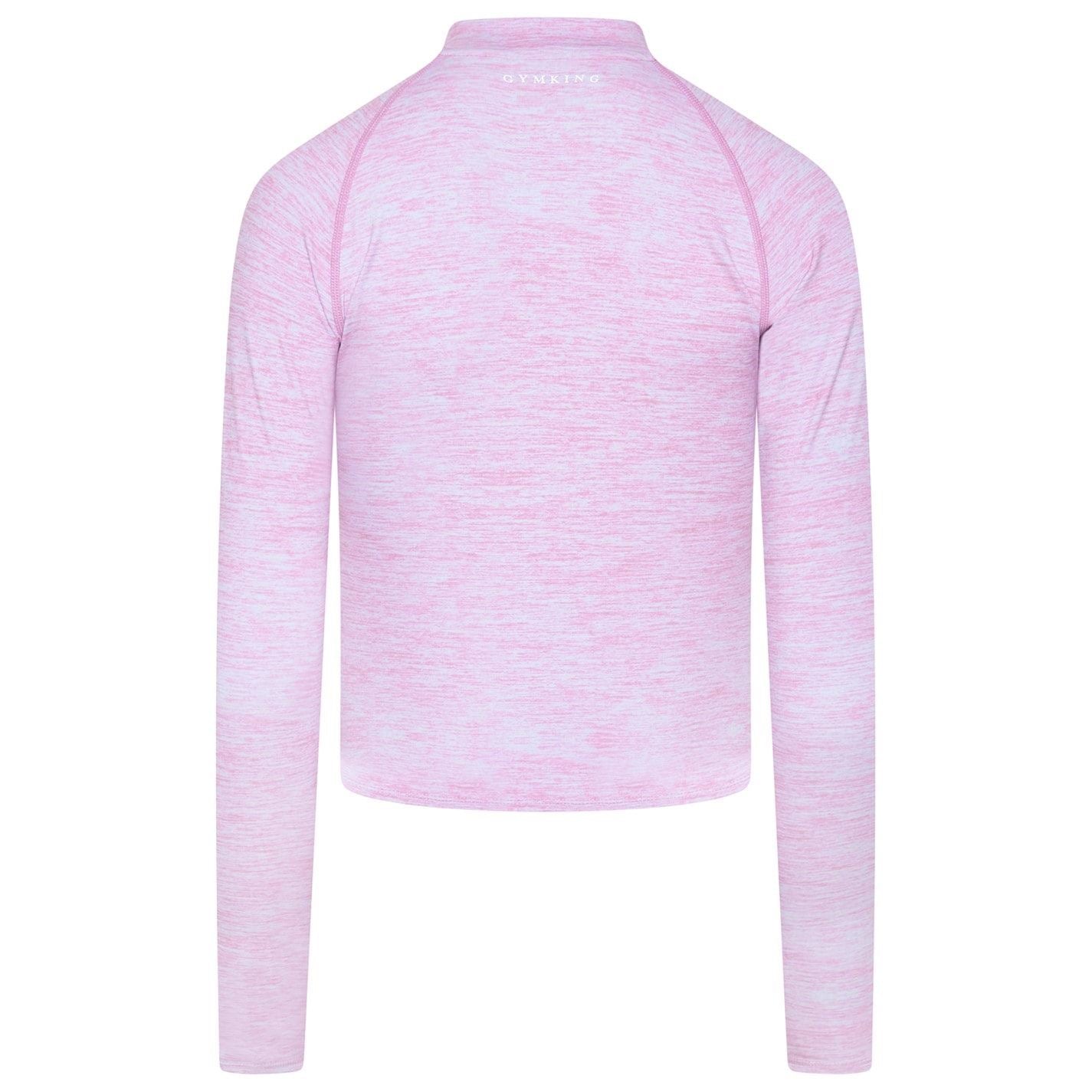 Gym King 365 Heathered Patterned Full Zipper Running Jacket