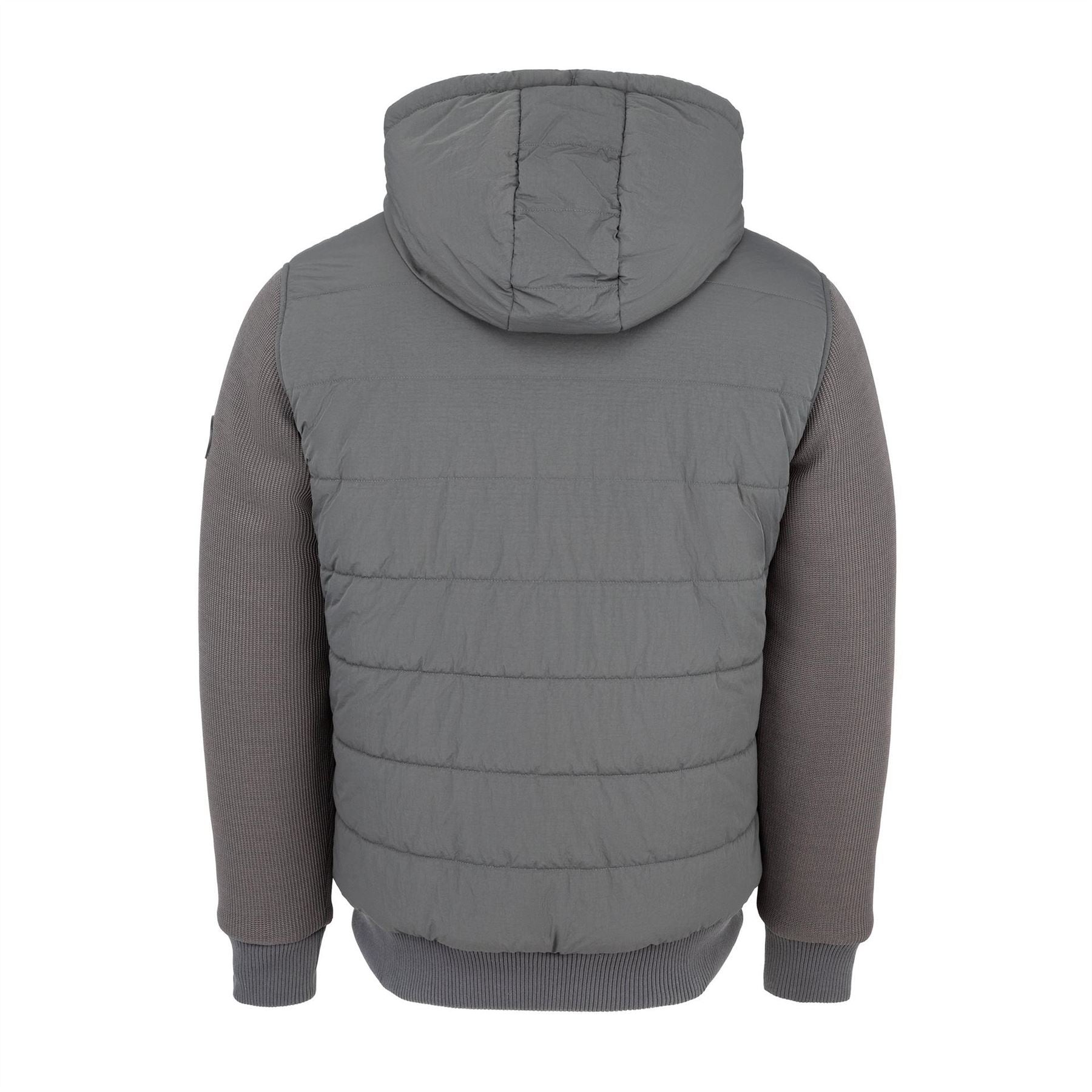 Firetrap Sartorial Padded Quilted Long Sleeve Hybrid Jacket