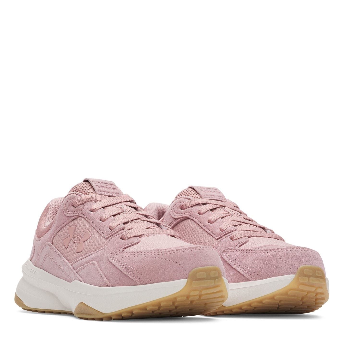 Under Armour Edge Suede Round Toe Flat Heel Trainers