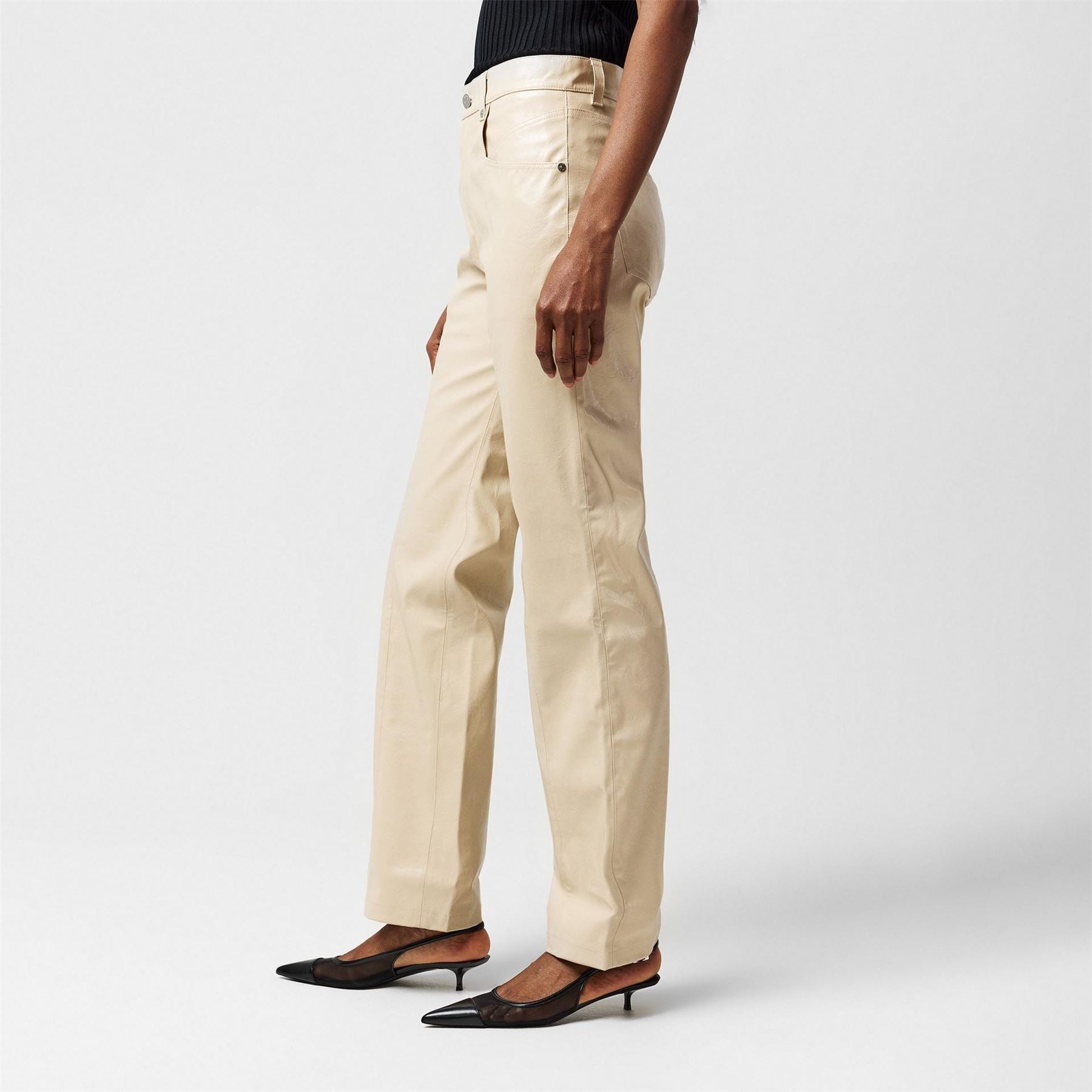Boss C Tadas Leather Pu Trousers
