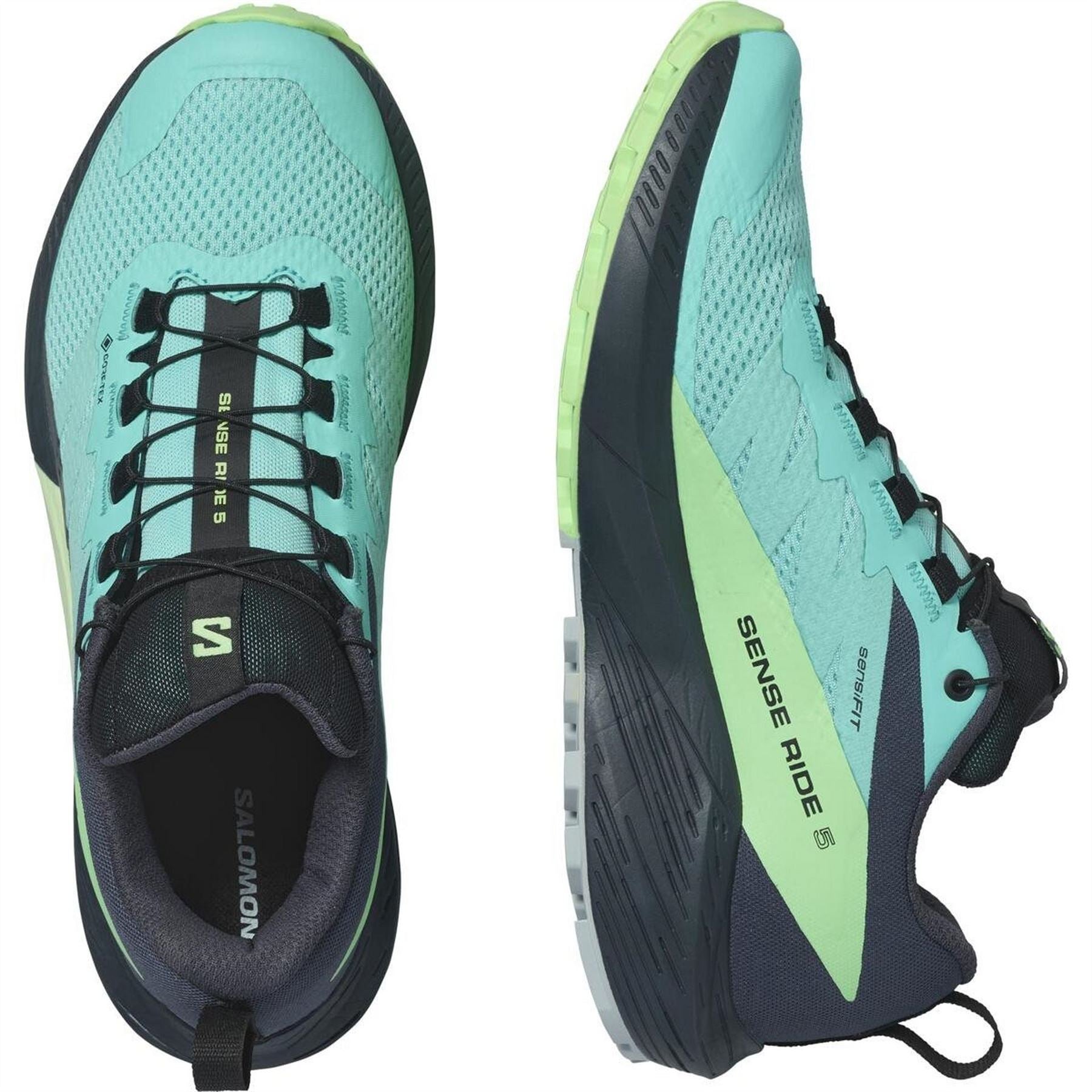 Salomon Womens Sense Ride 5 Goretex Trail Running Shoes