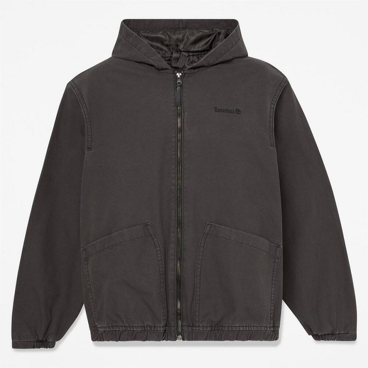 Timberland Cotton Canvasas Hooded Long Sleeve Bomber Jacket