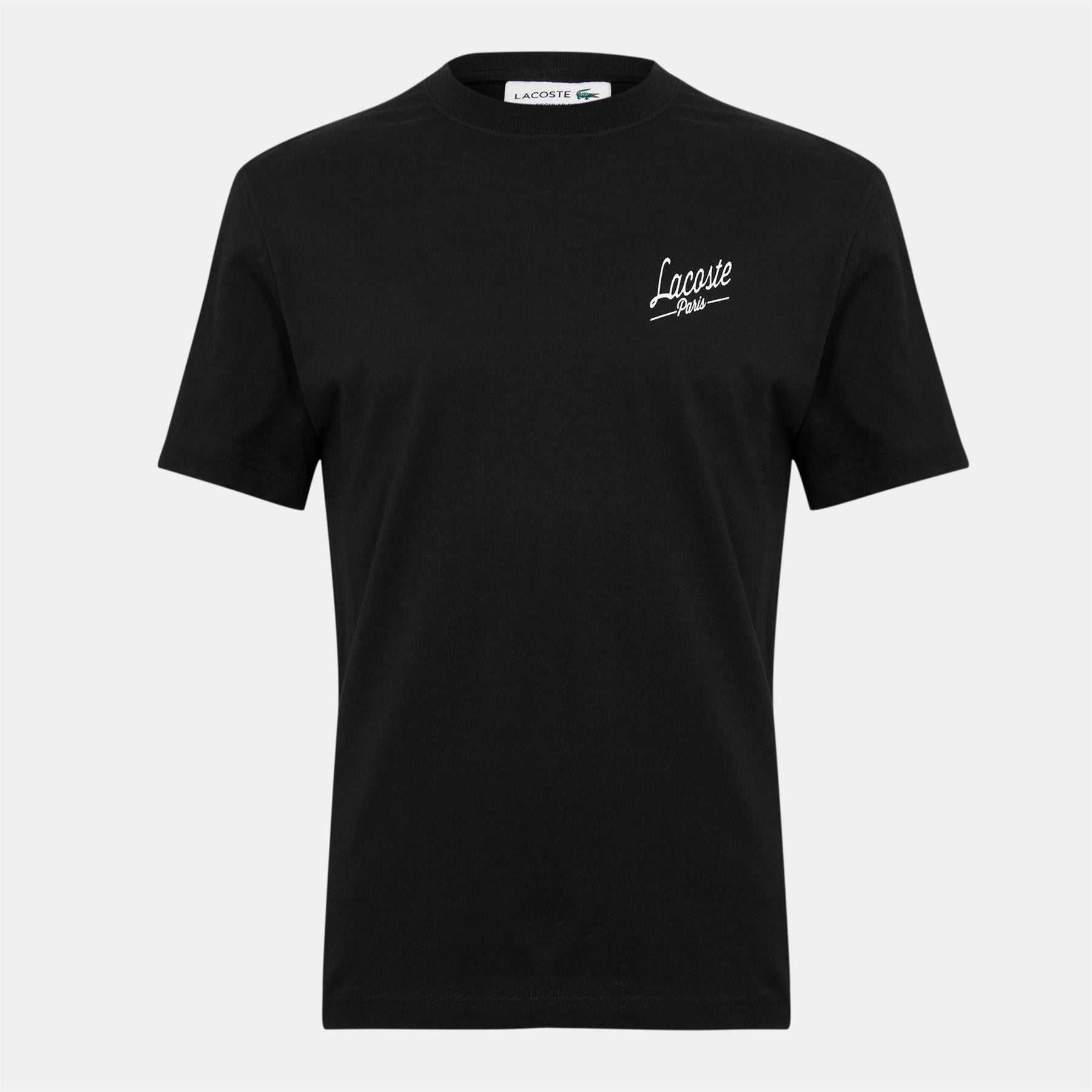 Lacoste Lacoste Lettering Graphic Crew Neck Short Sleeve T-Shirt