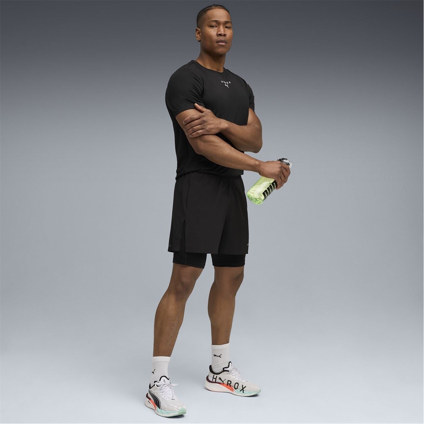 Puma Hyrox Spun Short Sleeve Performance Gym Top