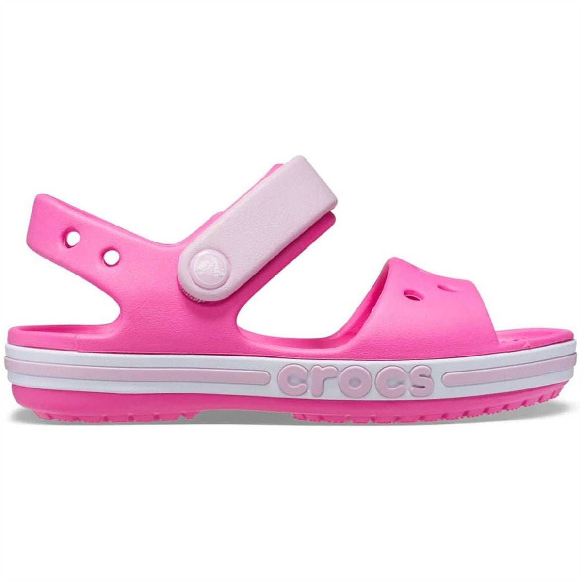 Crocs Baya Lined Open Toe Flat Shuv Sandals