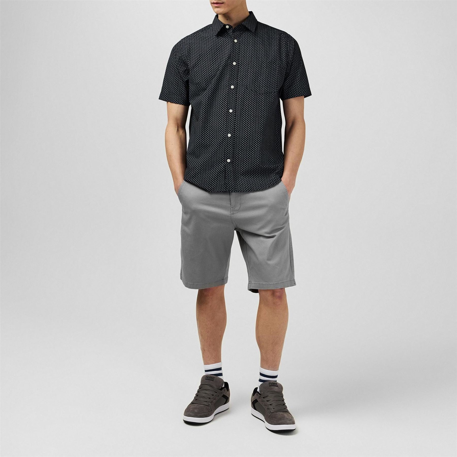 Fabric Mens Short Sleeve Poplin Shirt
