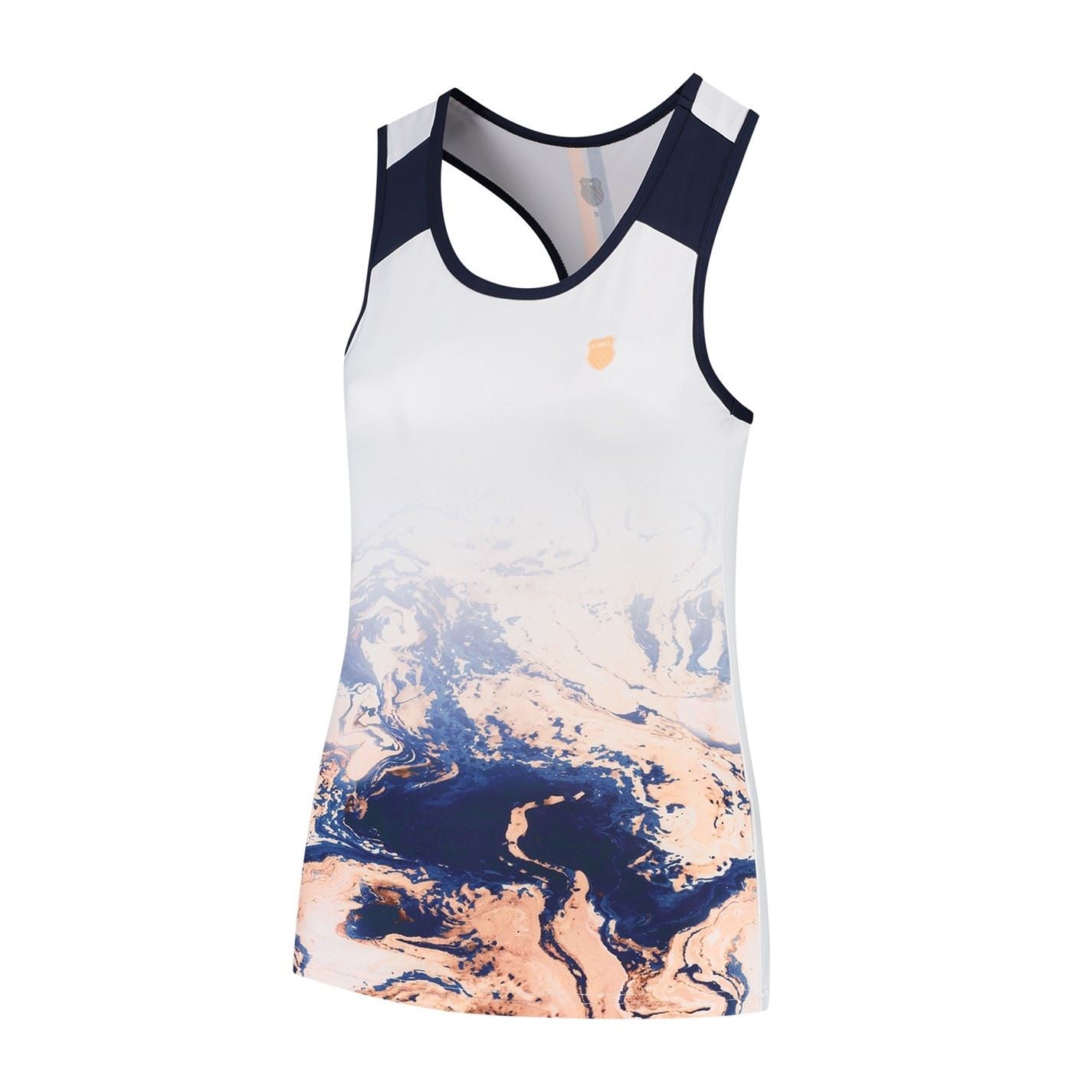K Swiss Swiss Scoop Neck Slim Fit Tank