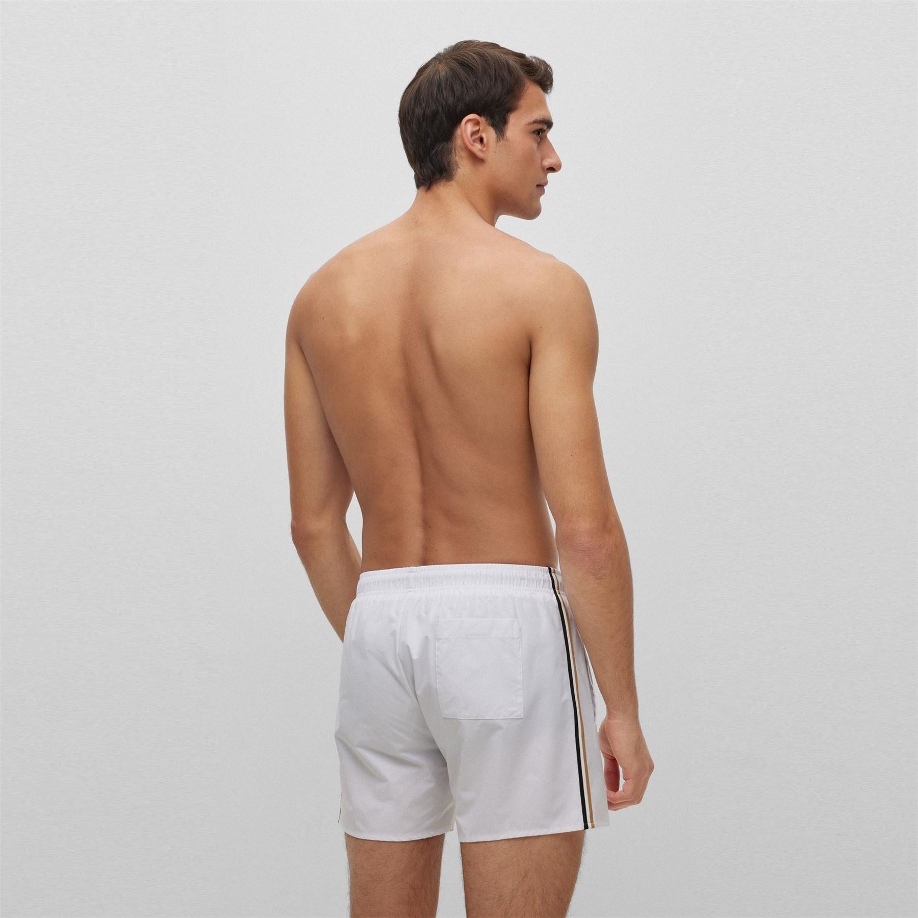 Boss Iconic Quick Drying Twin Slit Pockets Swim Shorts