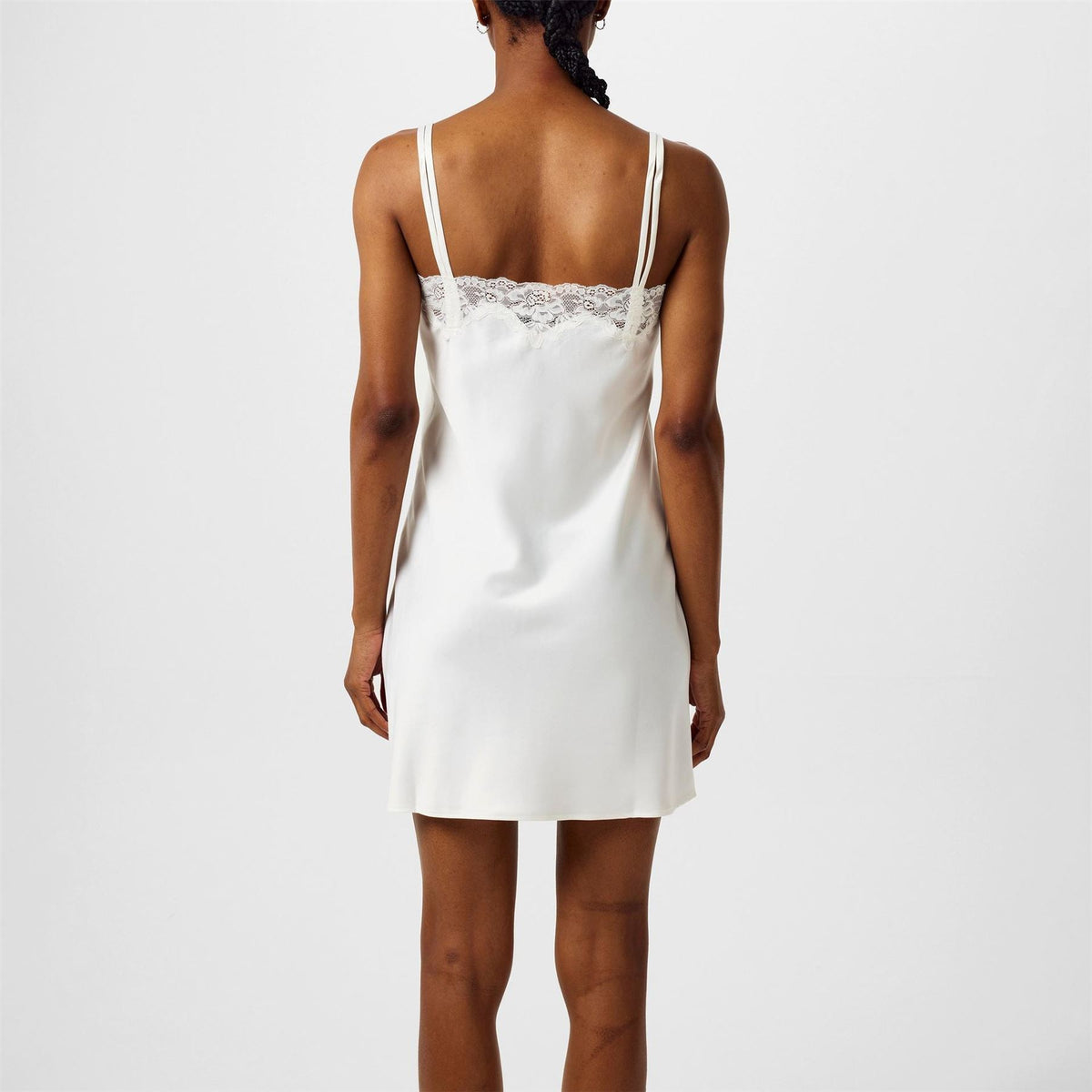 Lauren by Ralph Lauren Satin Lace Trim Chemise