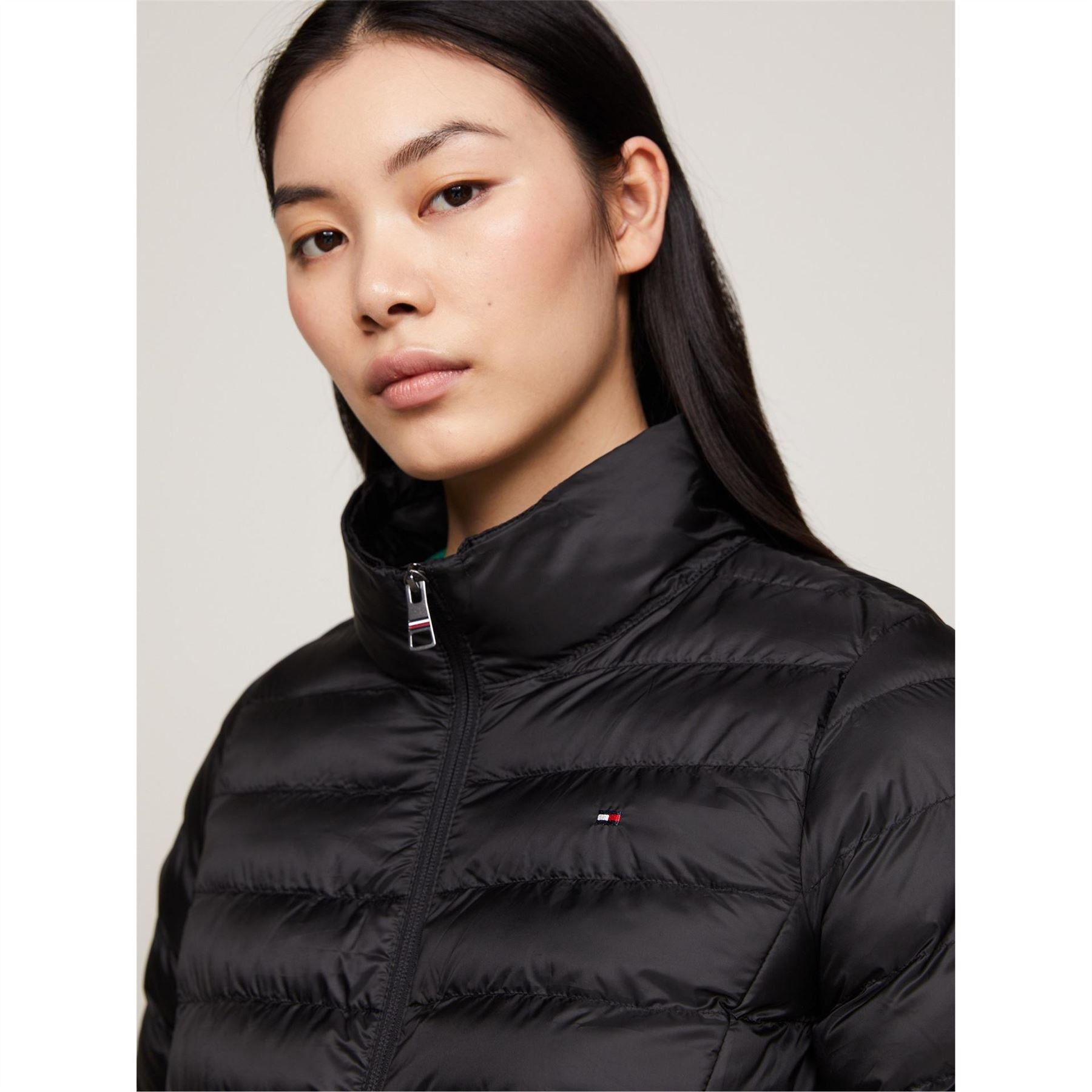 Tommy Hilfiger Quilted Stripe Short Puffer Jacket